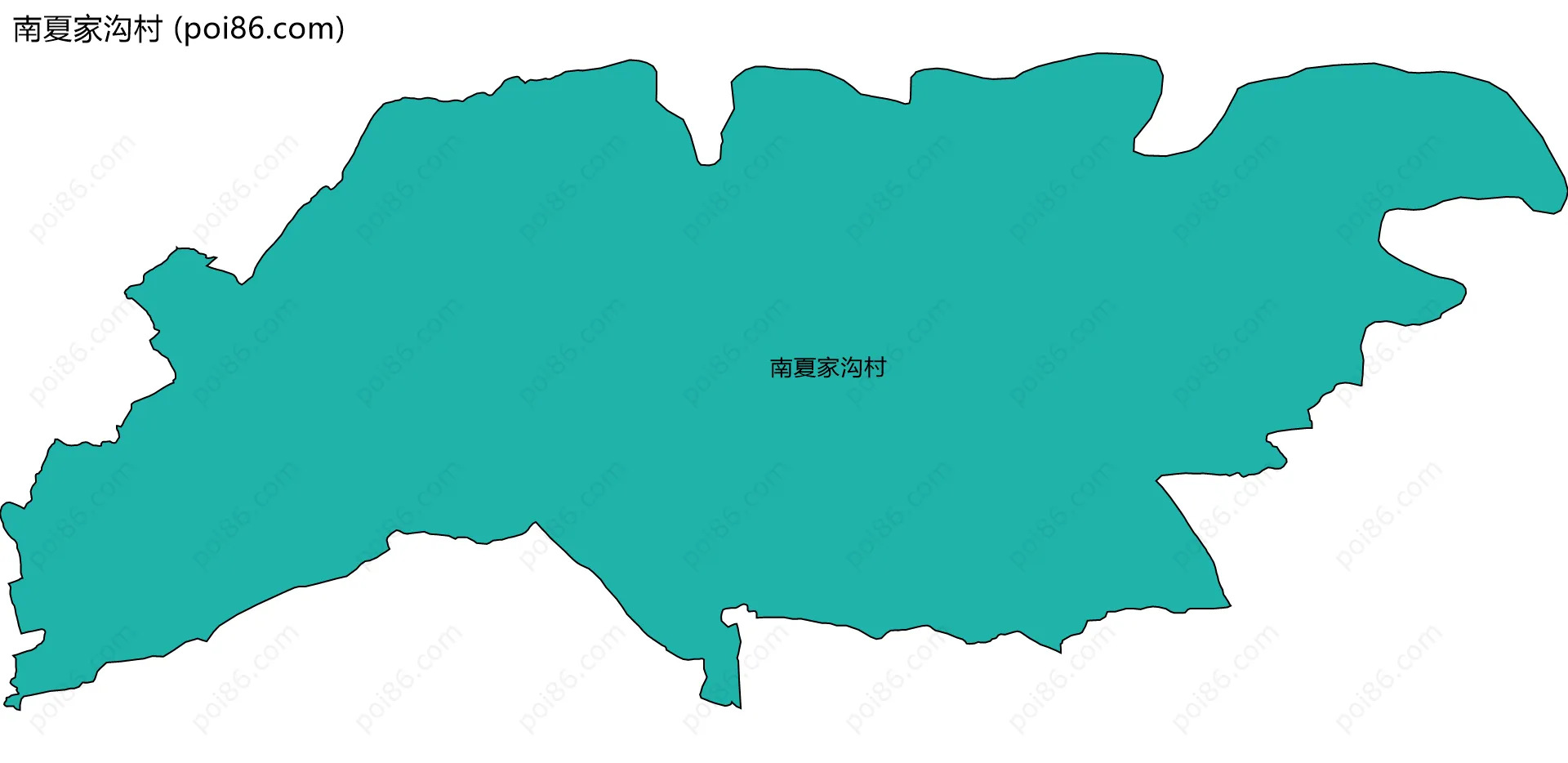 南夏家沟村边界地图