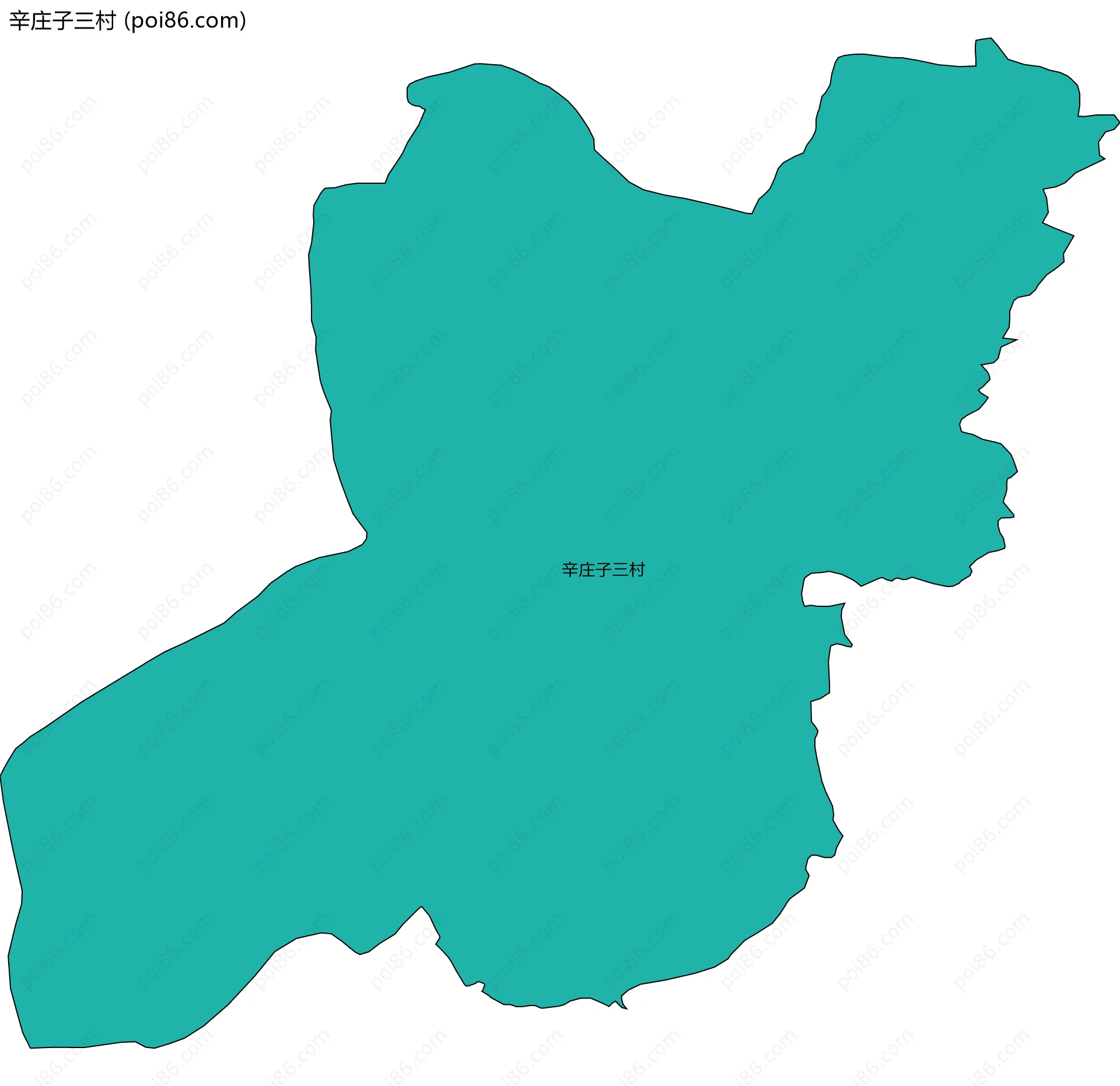 辛庄子三村边界地图