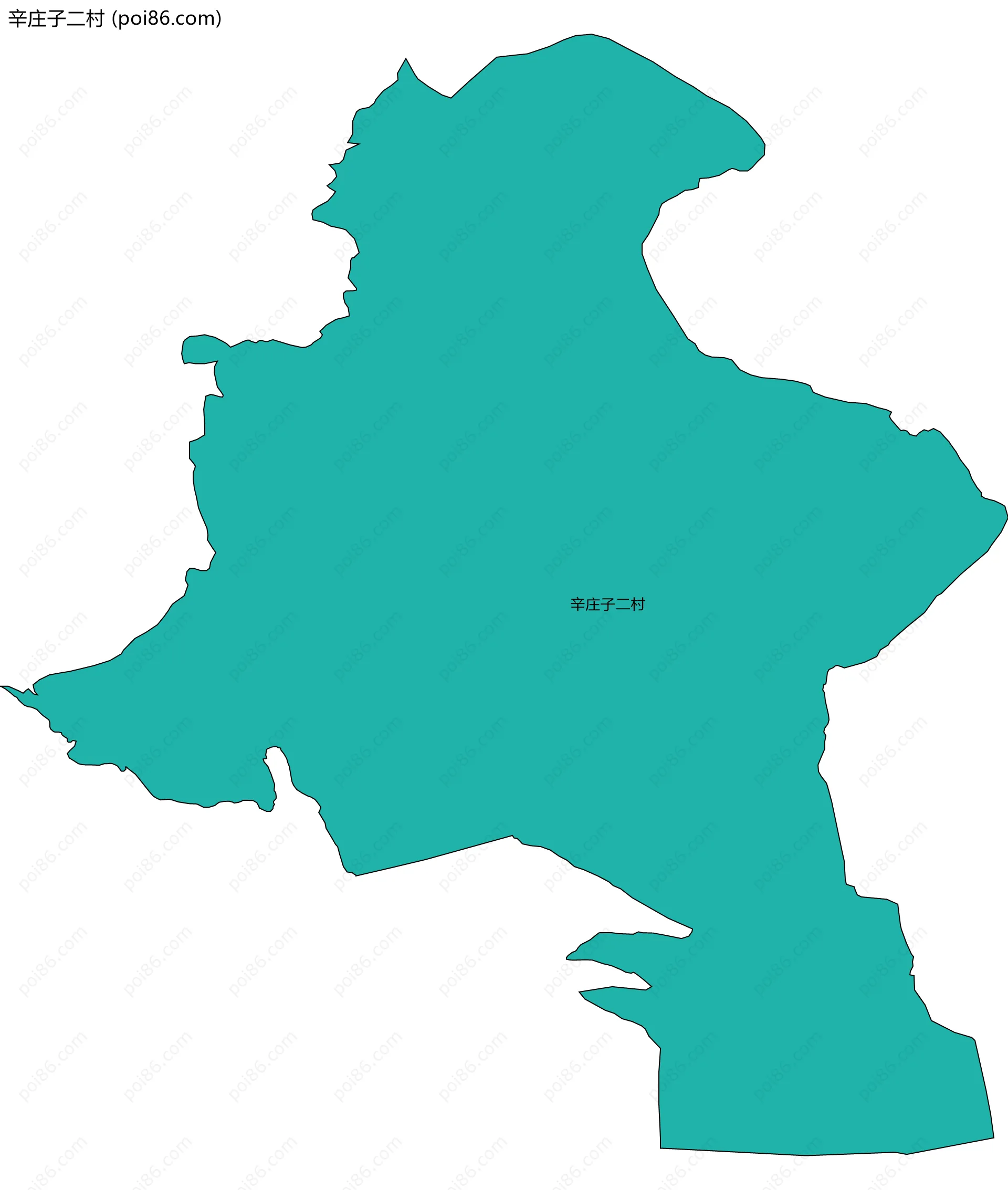 辛庄子二村边界地图