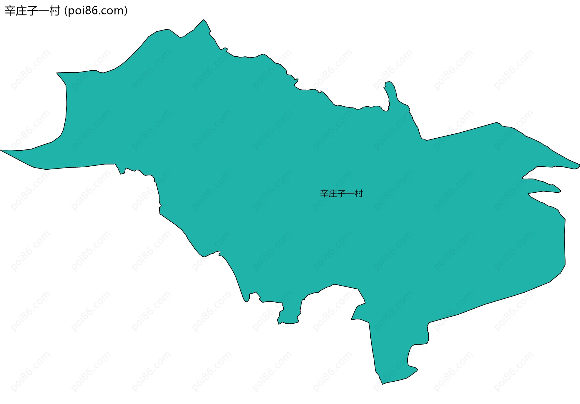 辛庄子一村边界地图