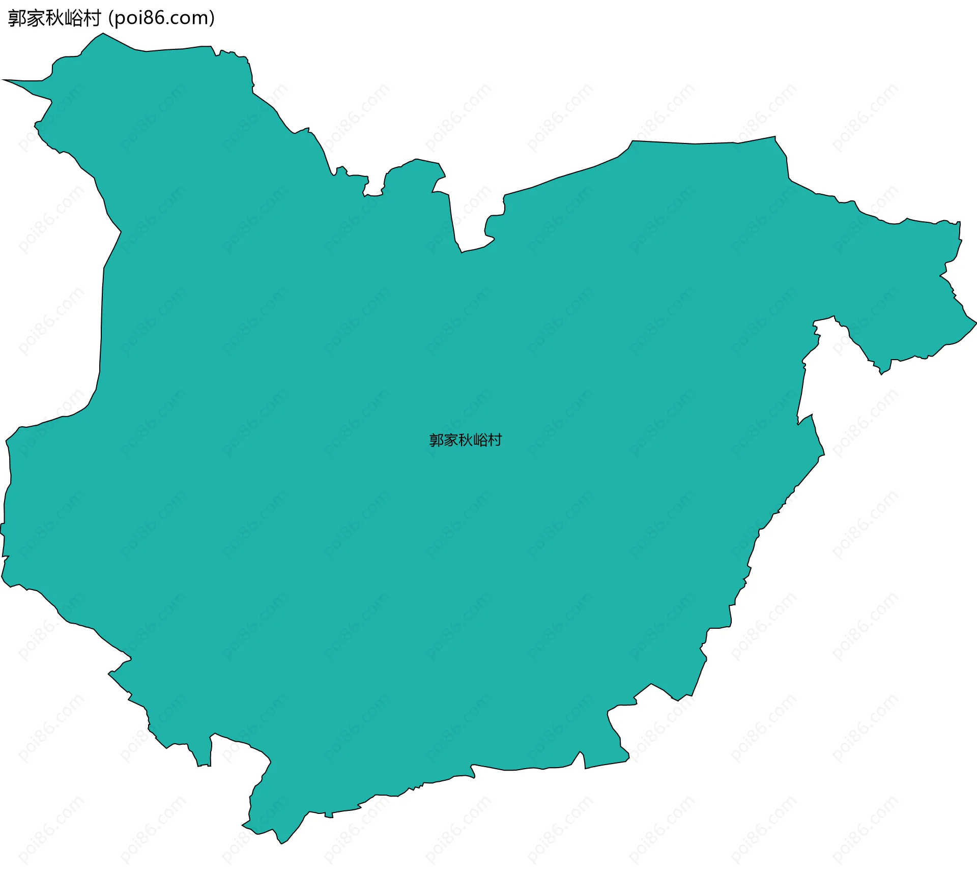 郭家秋峪村边界地图