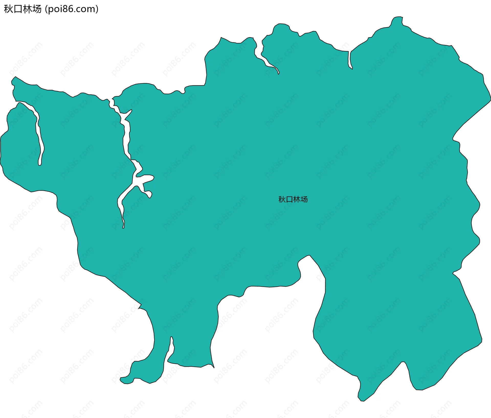 秋口林场边界地图