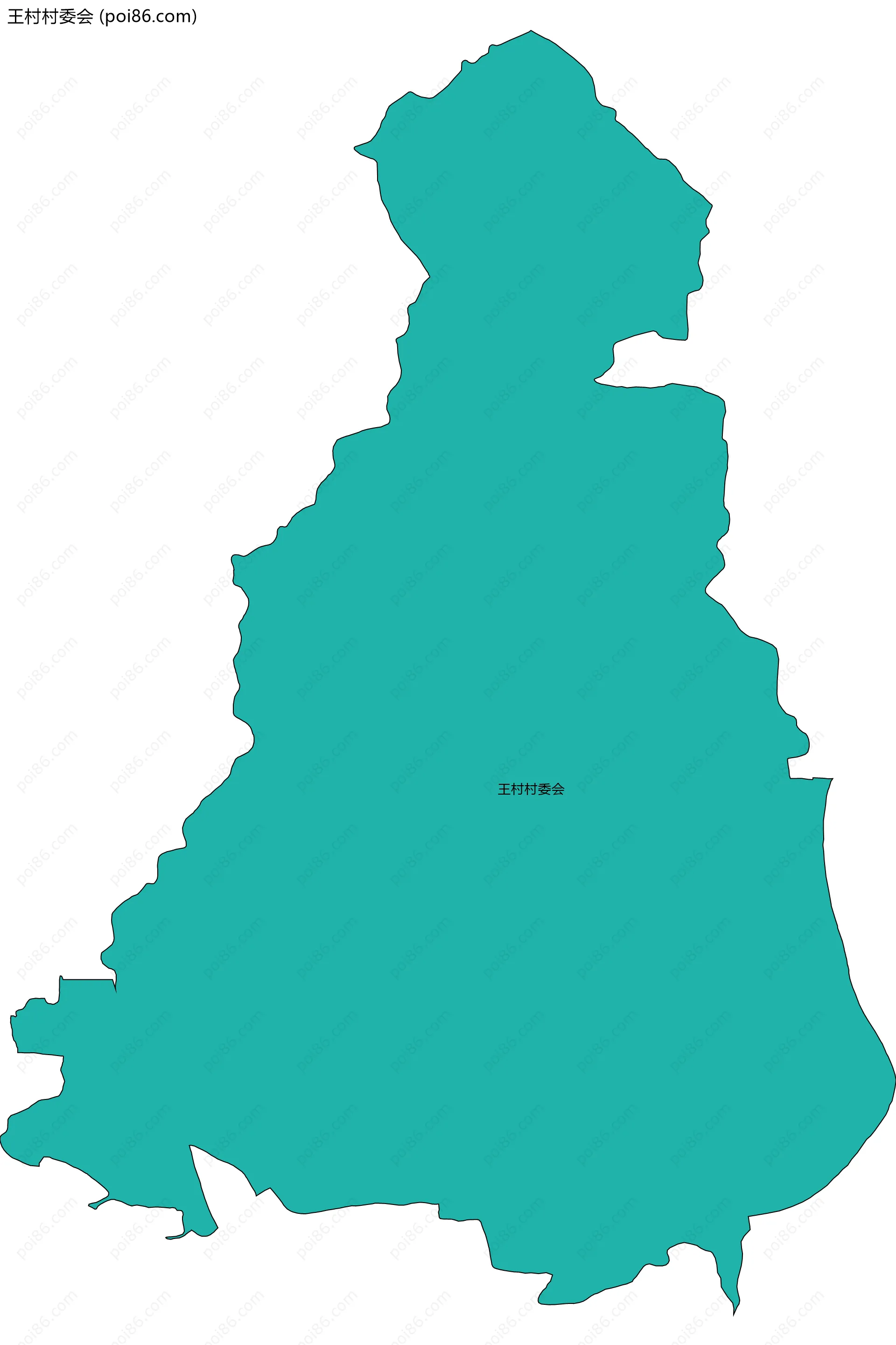 王村村委会边界地图