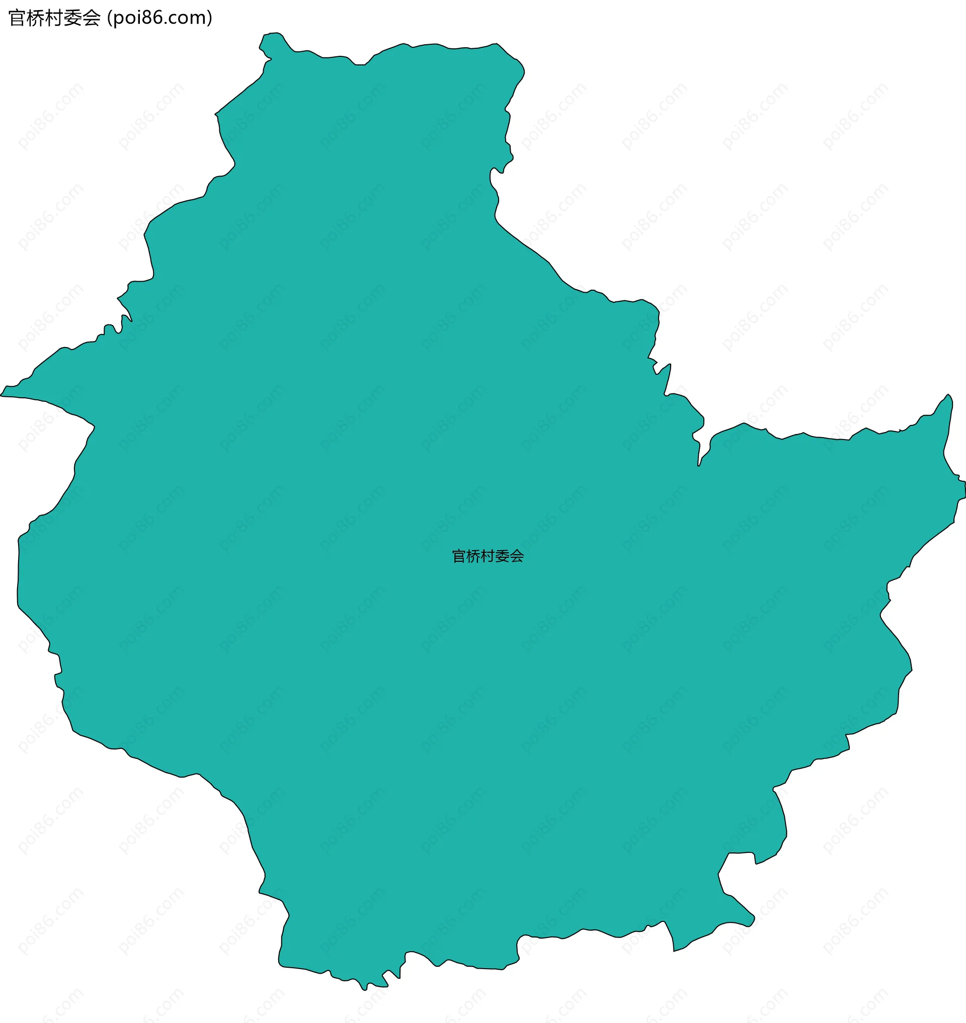 官桥村委会边界地图