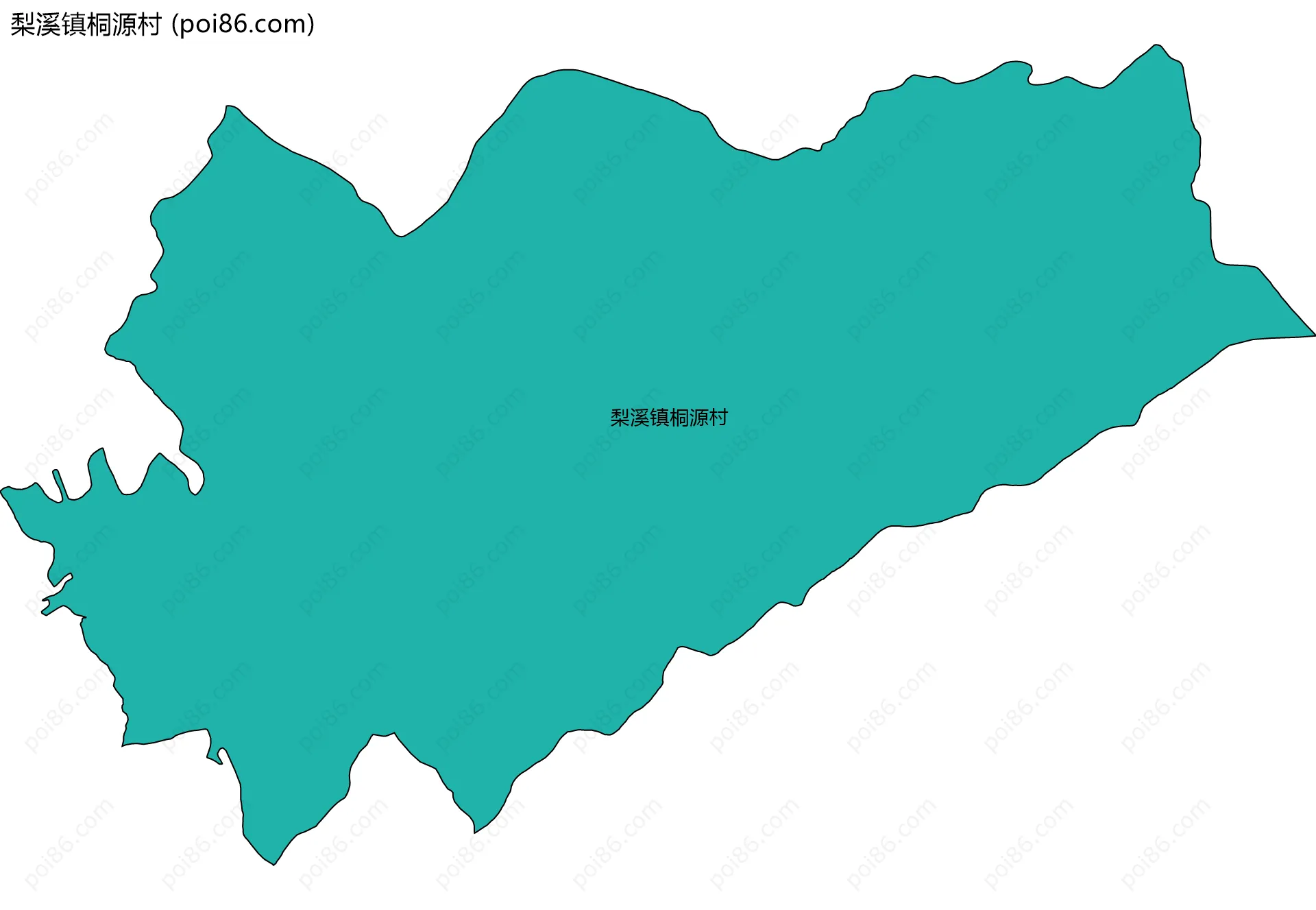 梨溪镇桐源村边界地图