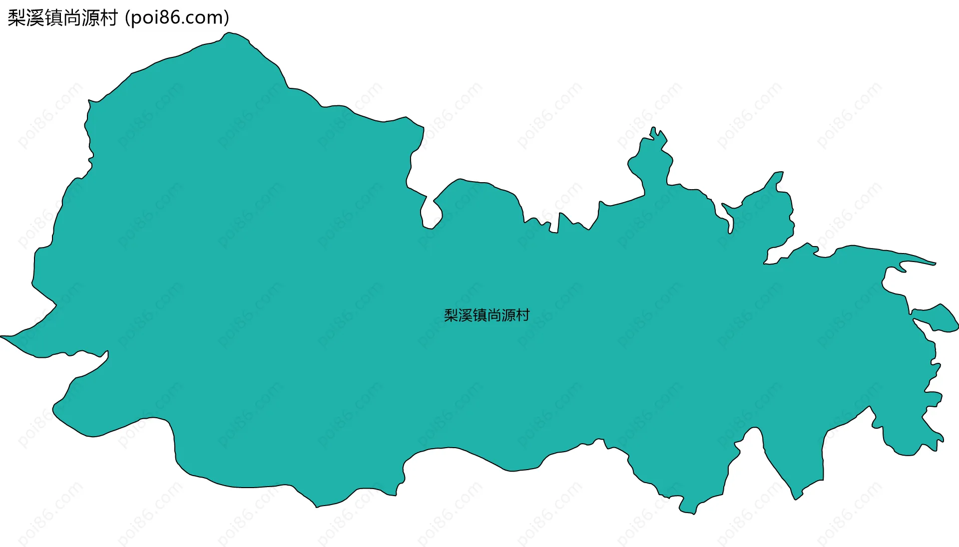 梨溪镇尚源村边界地图