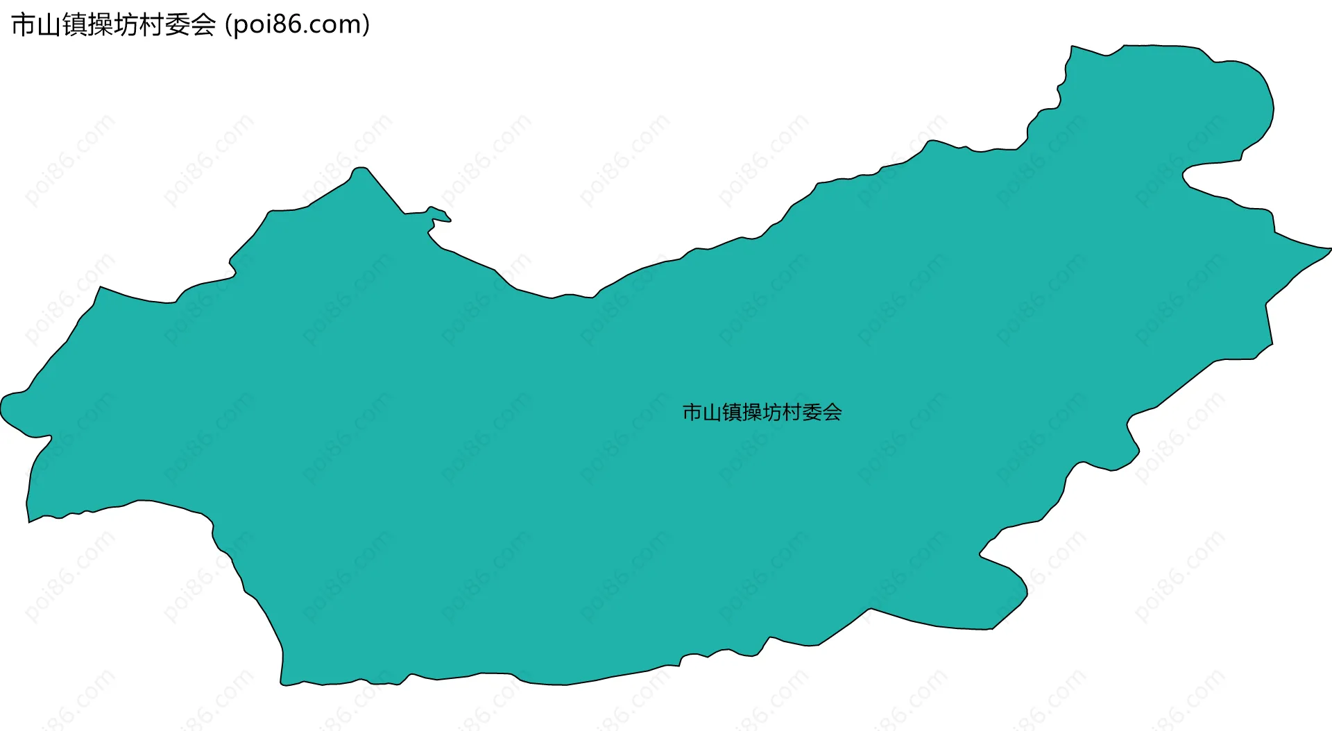 市山镇操坊村委会边界地图