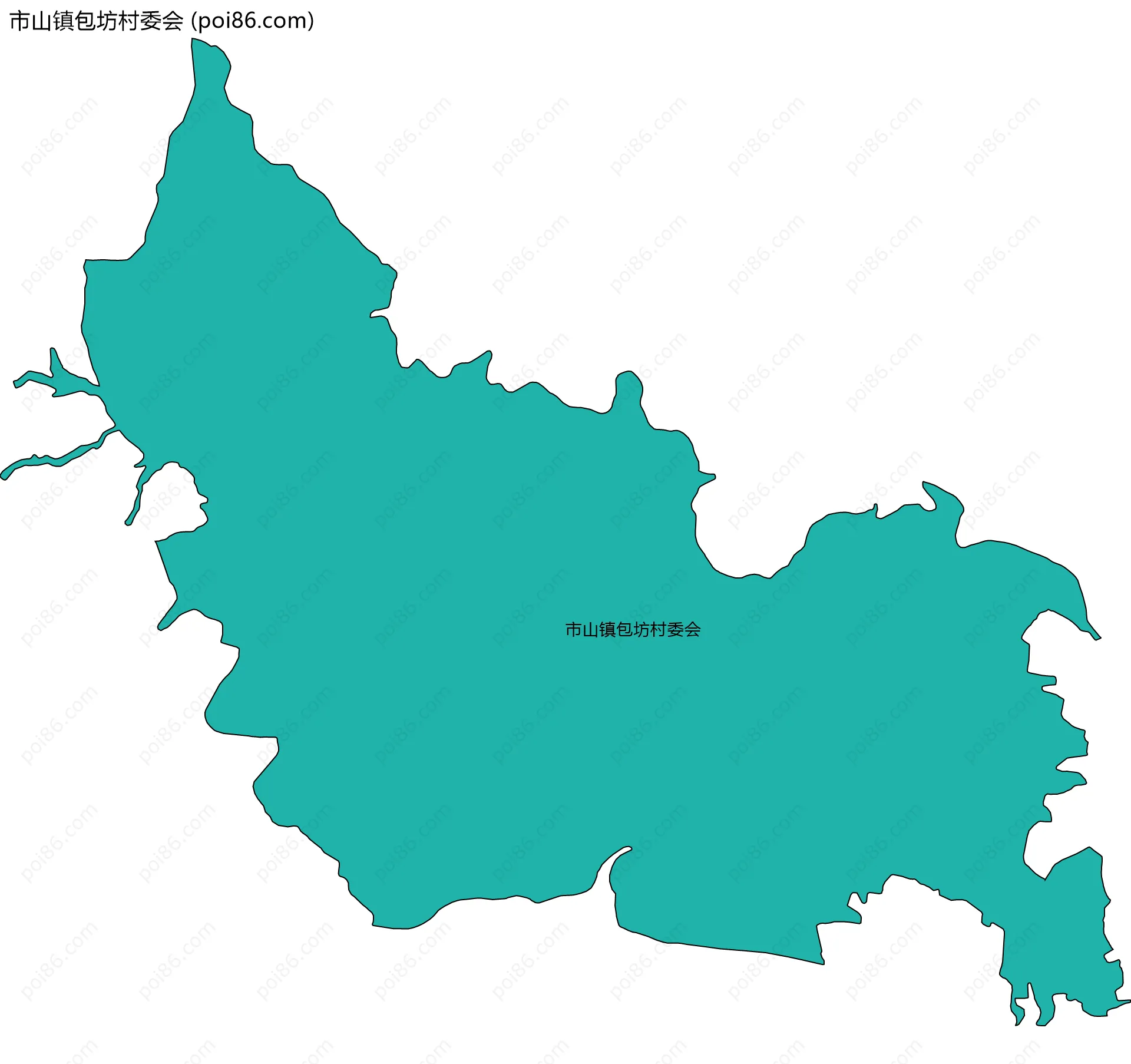 市山镇包坊村委会边界地图
