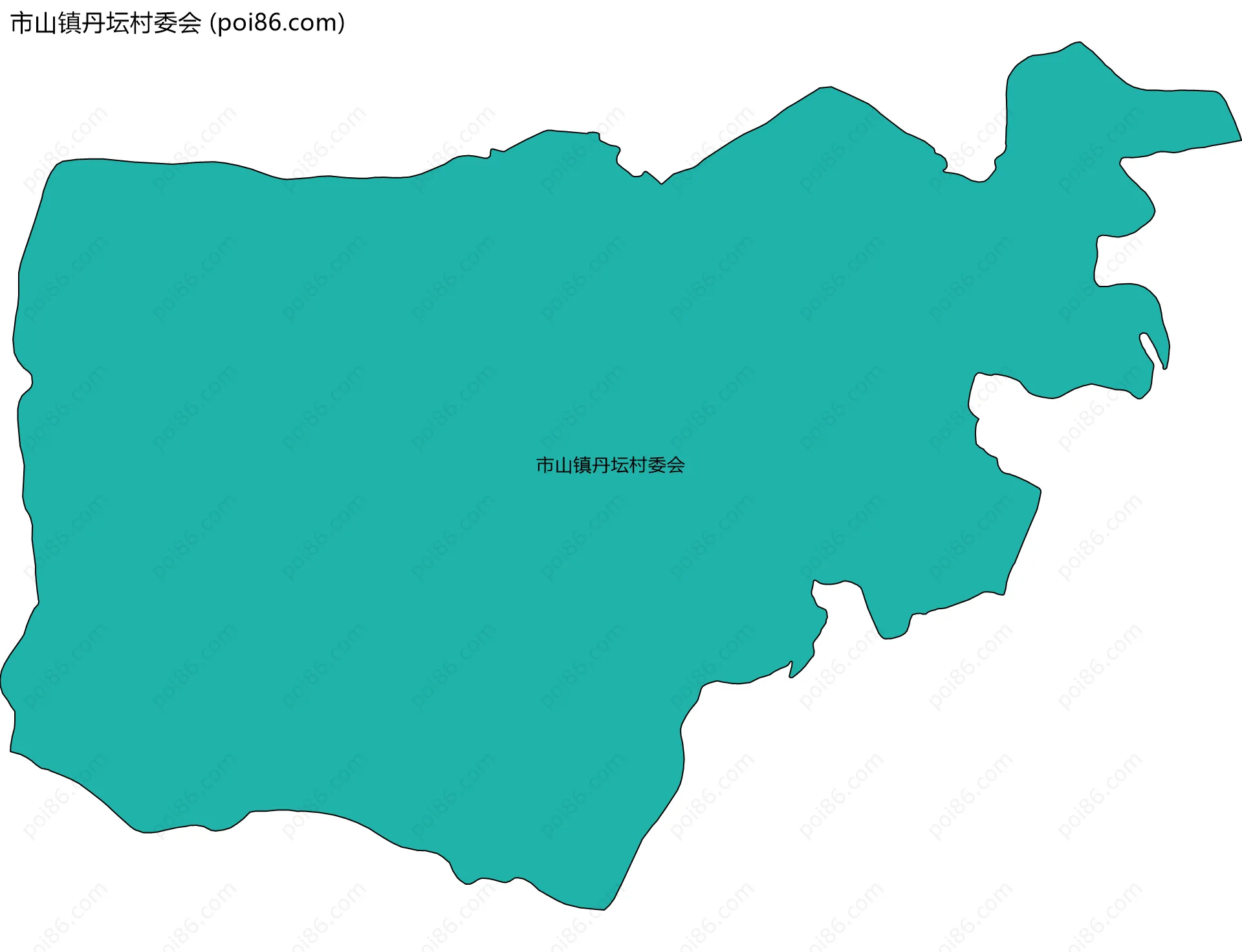 市山镇丹坛村委会边界地图