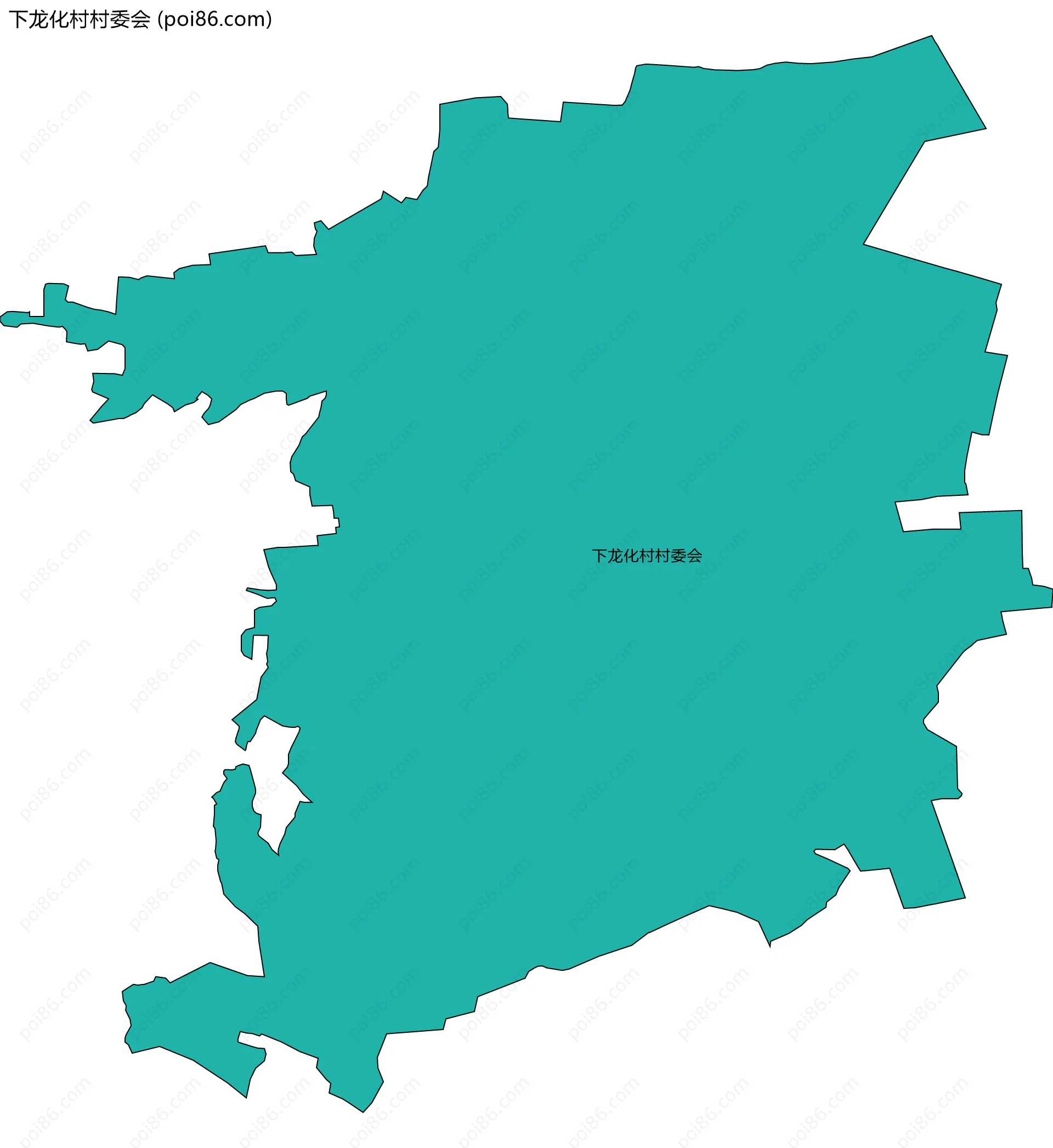 下龙化村村委会边界地图
