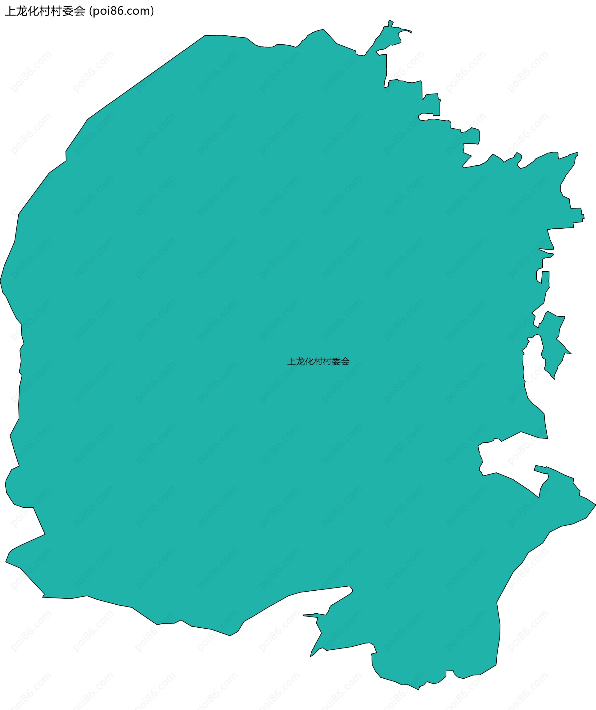 上龙化村村委会边界地图