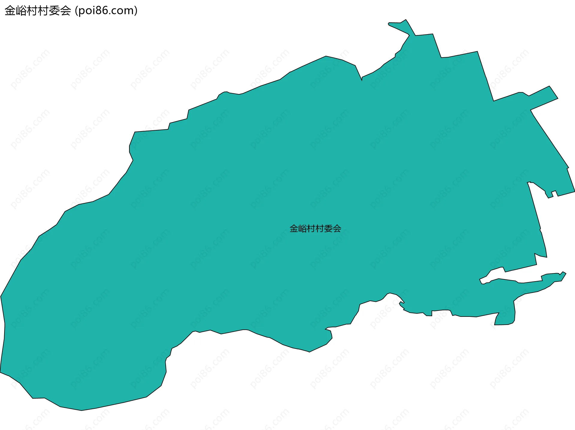 金峪村村委会边界地图