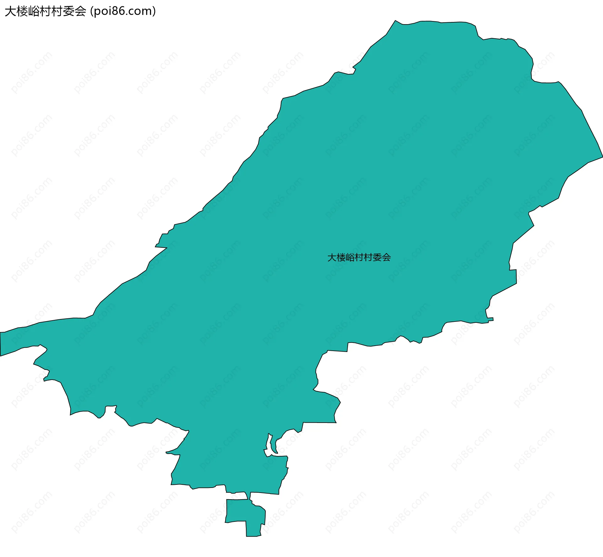 大楼峪村村委会边界地图
