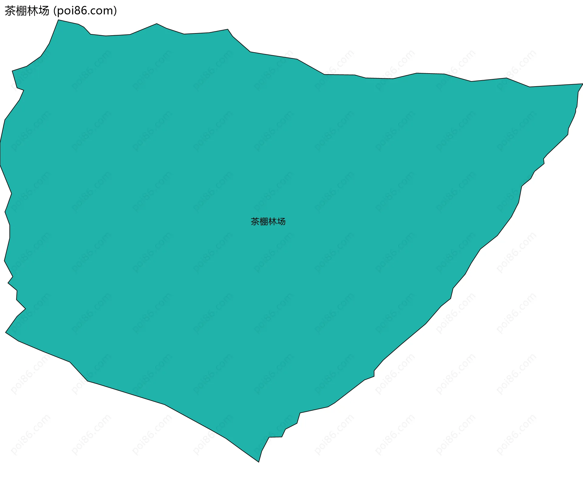 茶棚林场边界地图