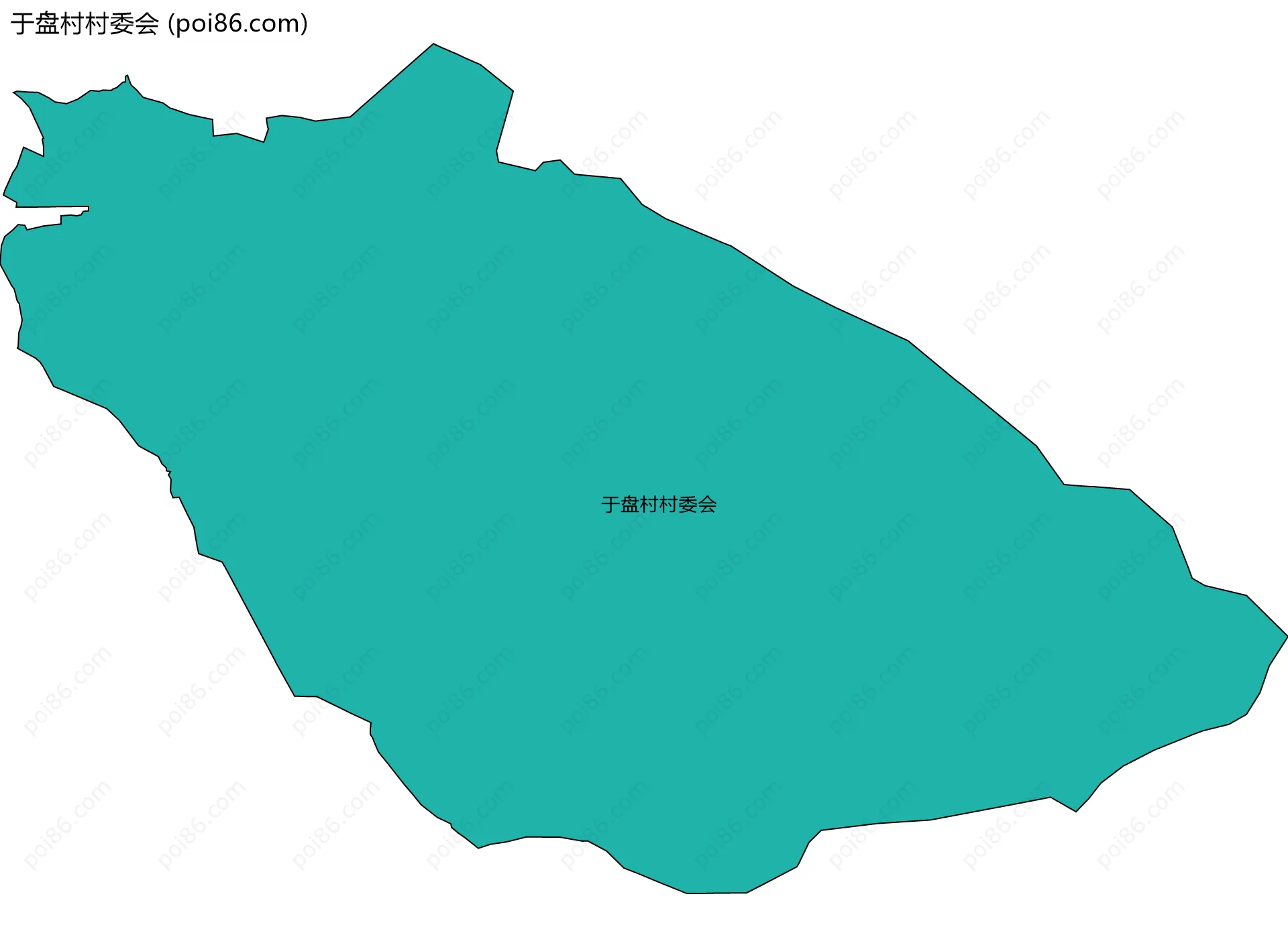 于盘村村委会边界地图