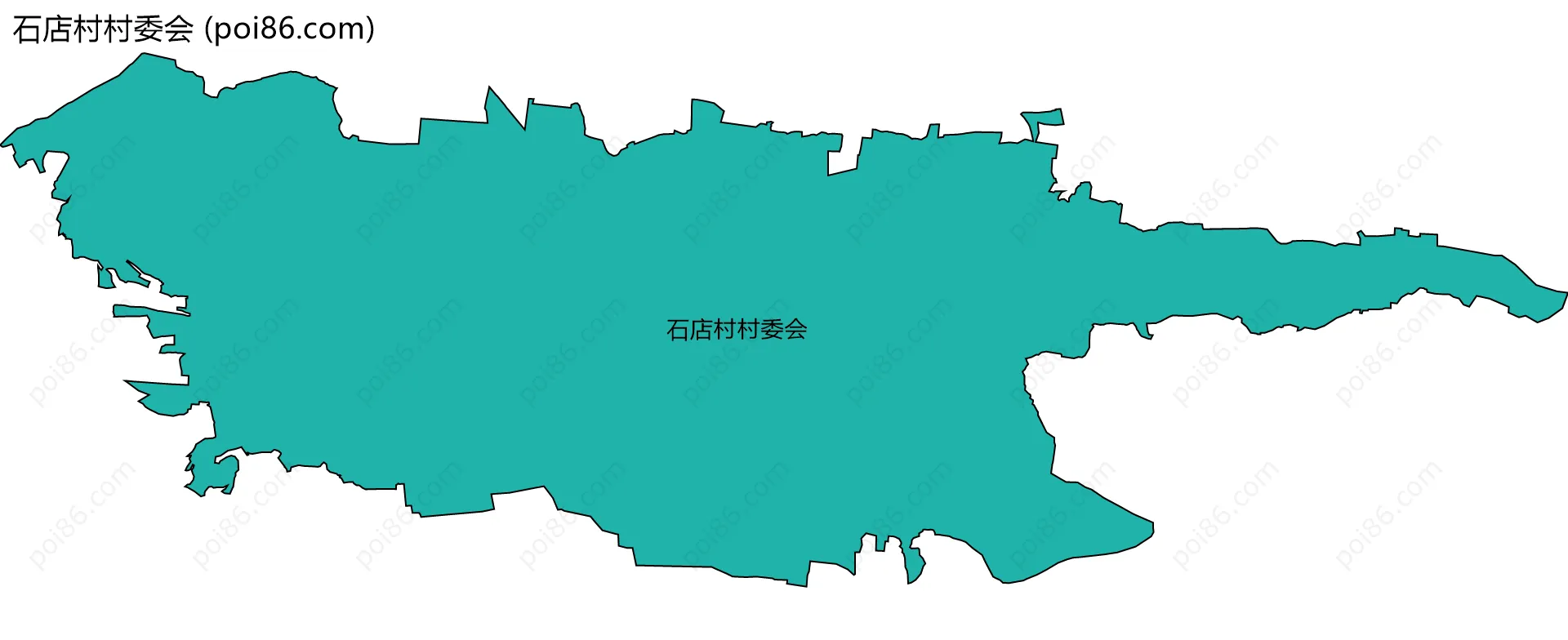 石店村村委会边界地图