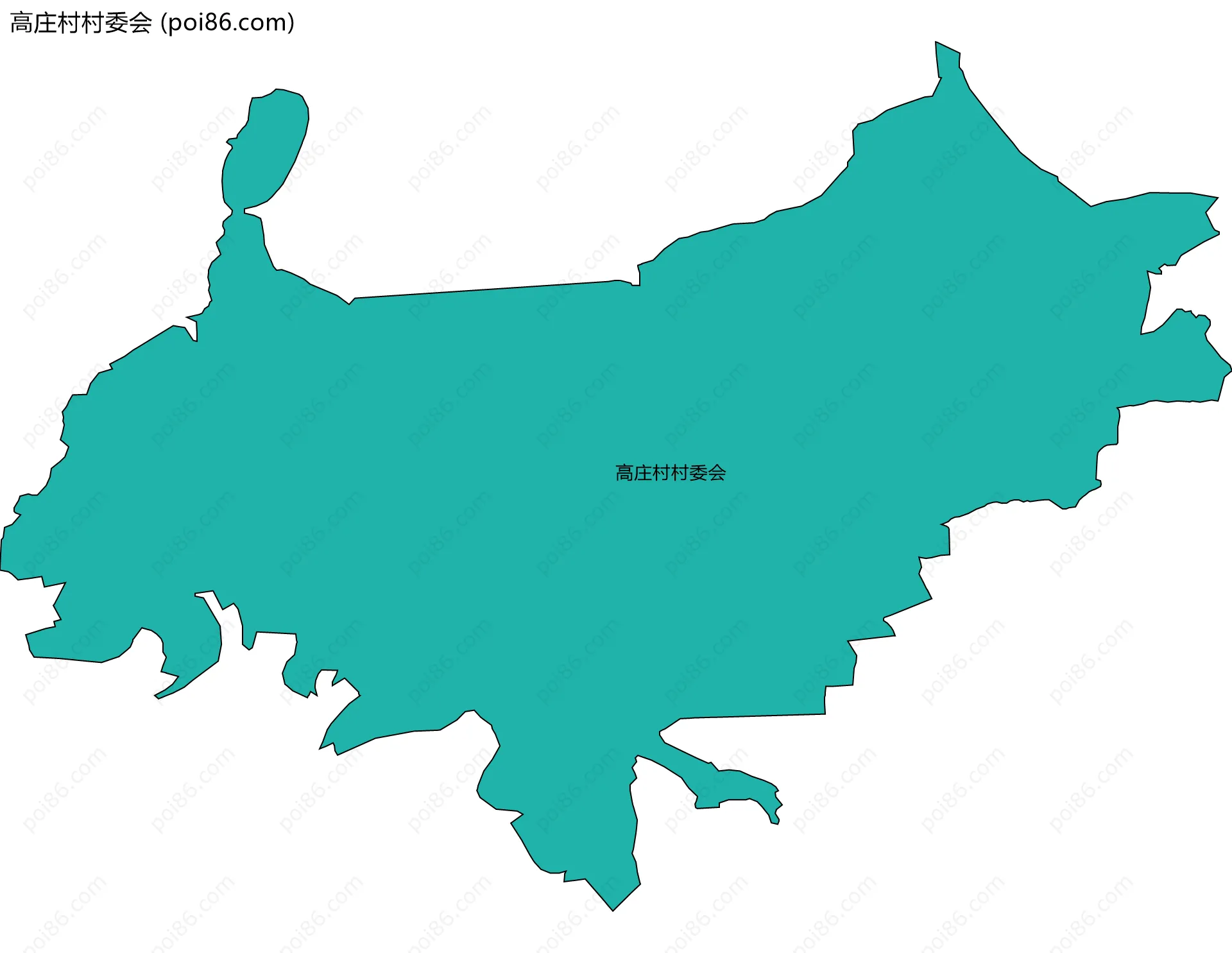 高庄村村委会边界地图