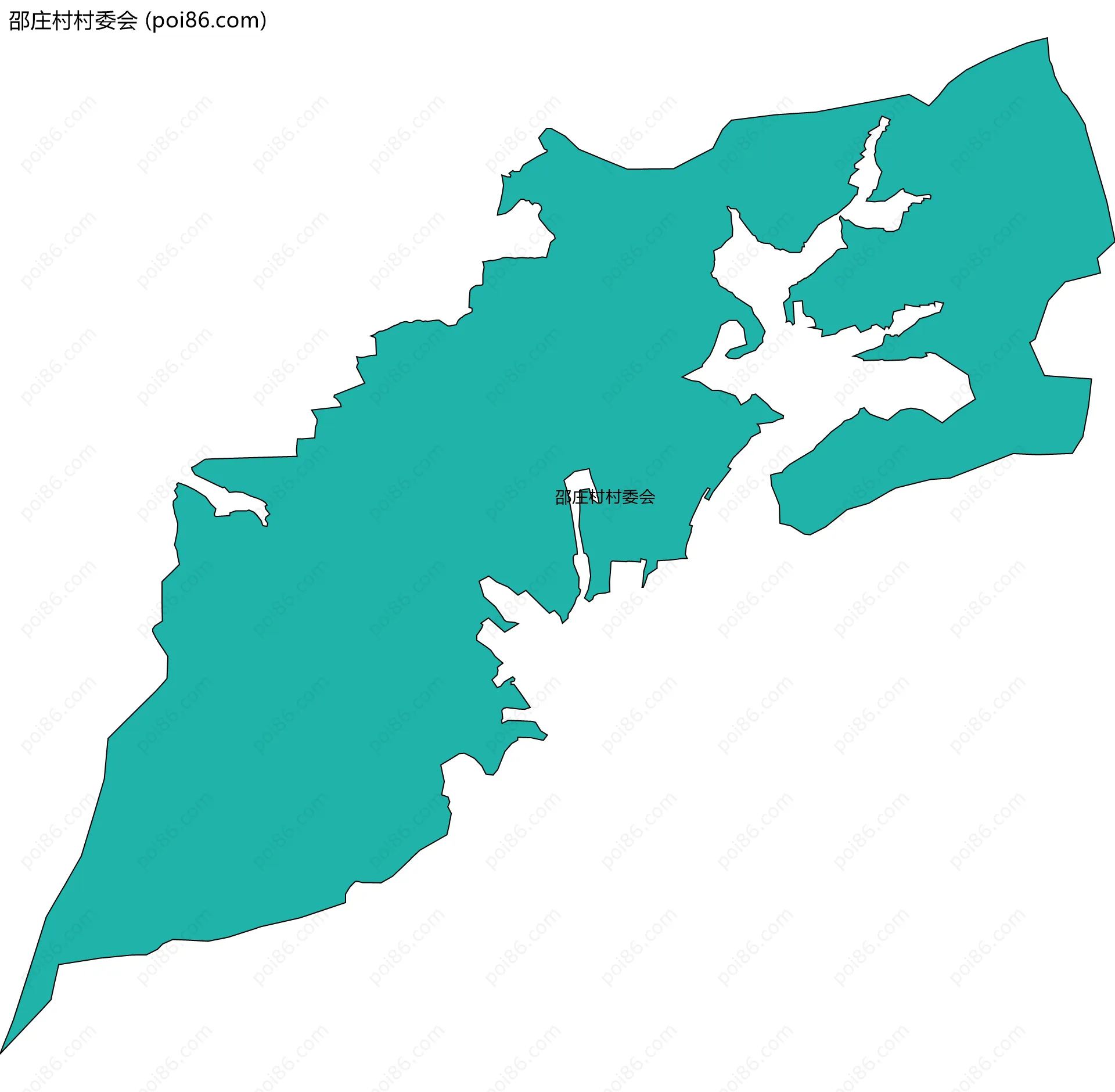 邵庄村村委会边界地图