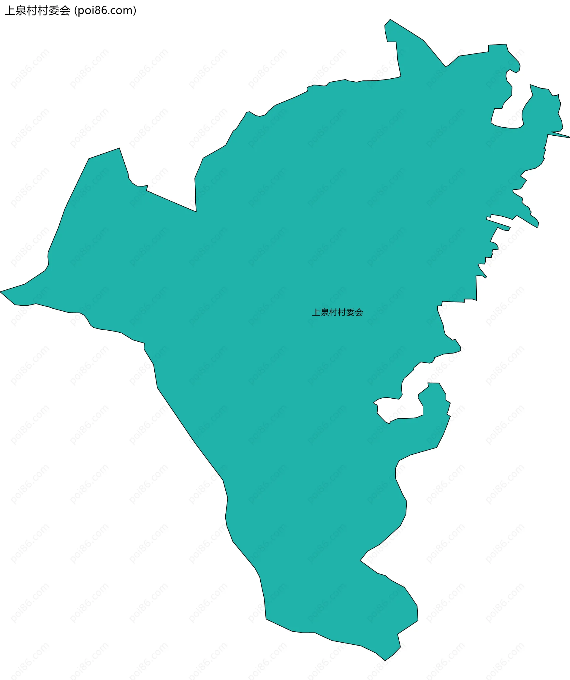 上泉村村委会边界地图