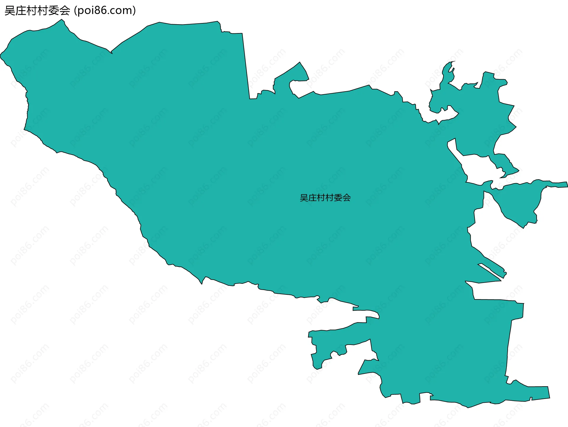 吴庄村村委会边界地图