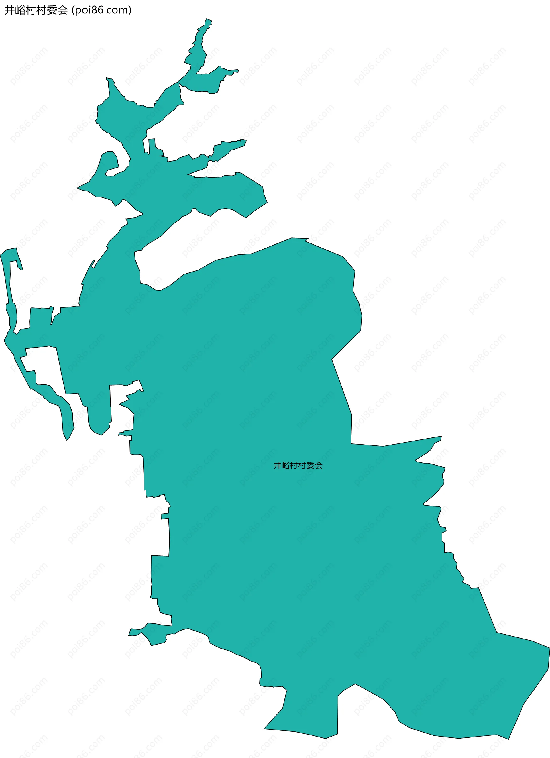 井峪村村委会边界地图