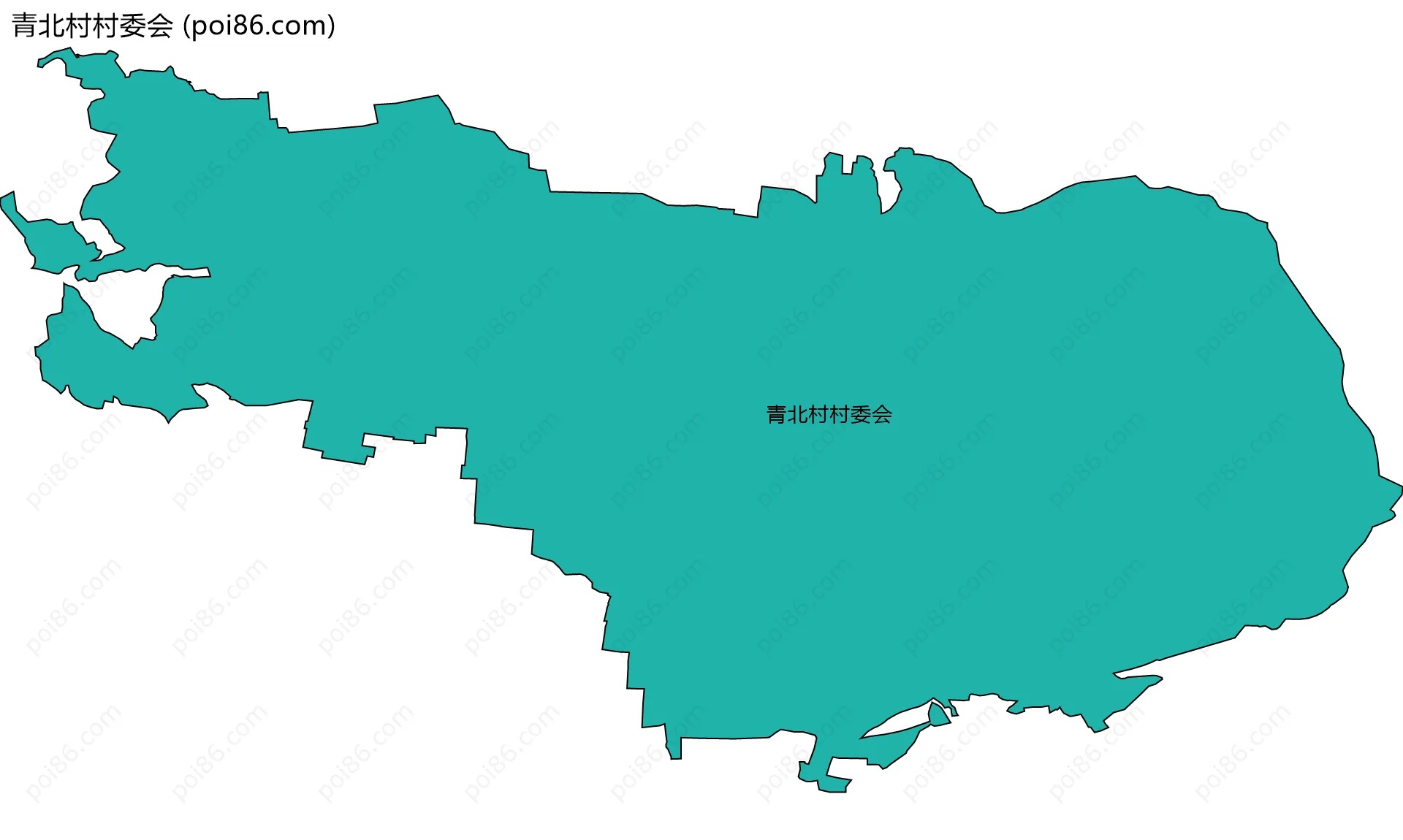 青北村村委会边界地图