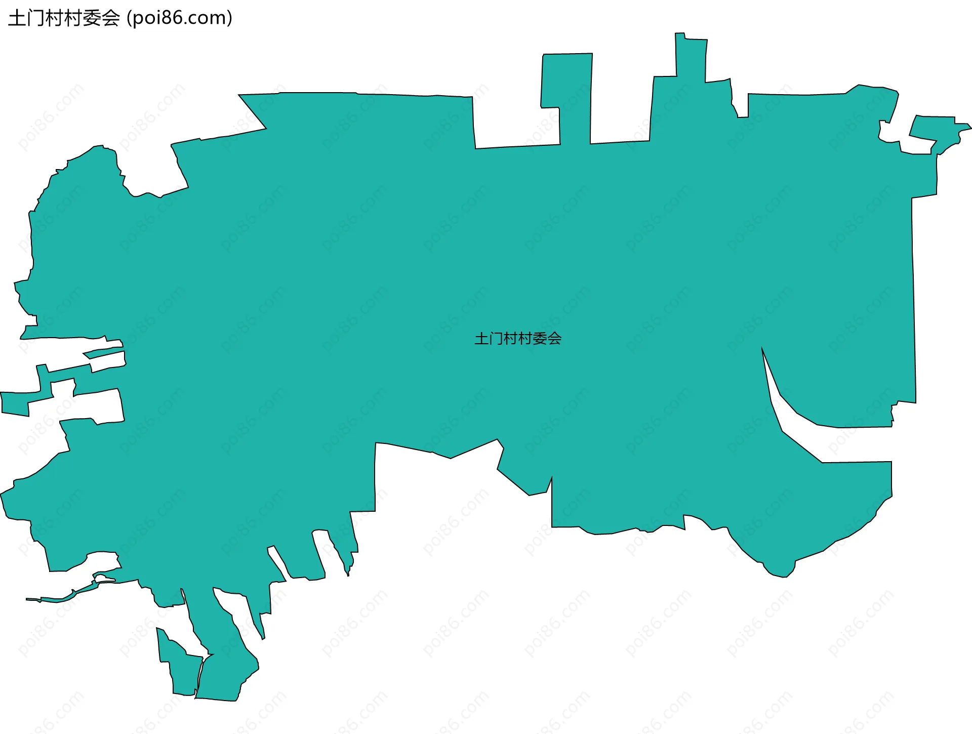 土门村村委会边界地图