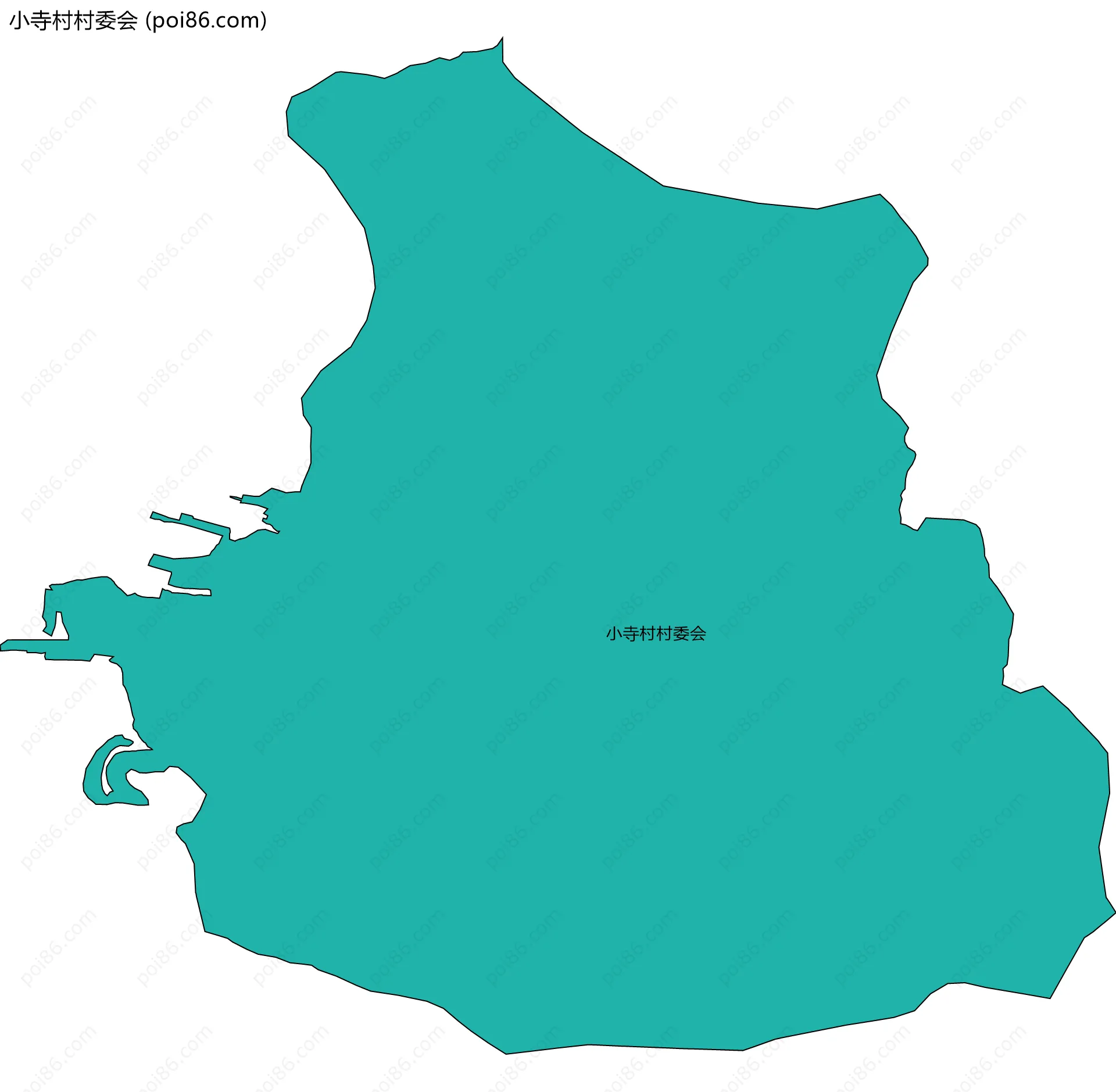 小寺村村委会边界地图