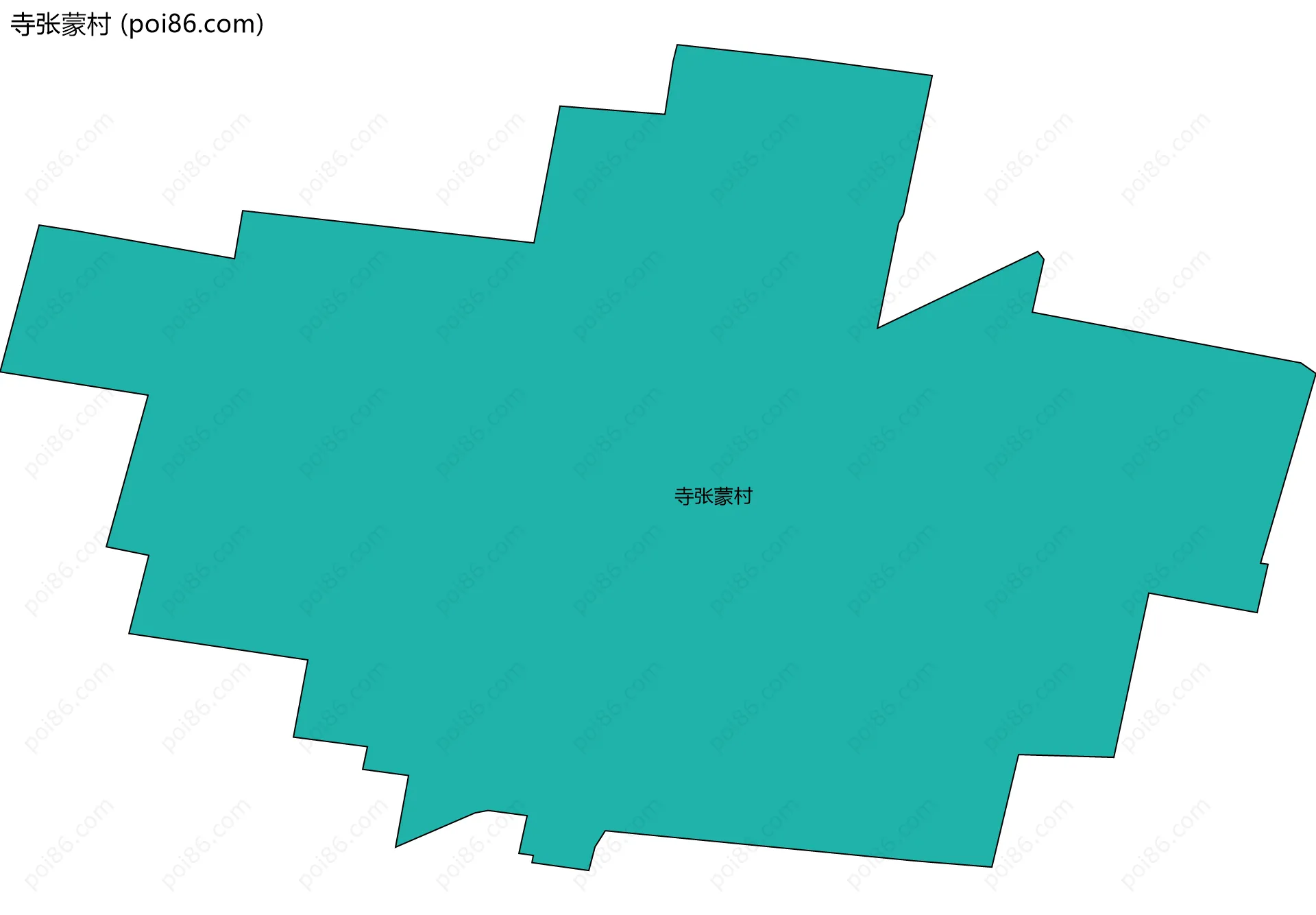 寺张蒙村边界地图