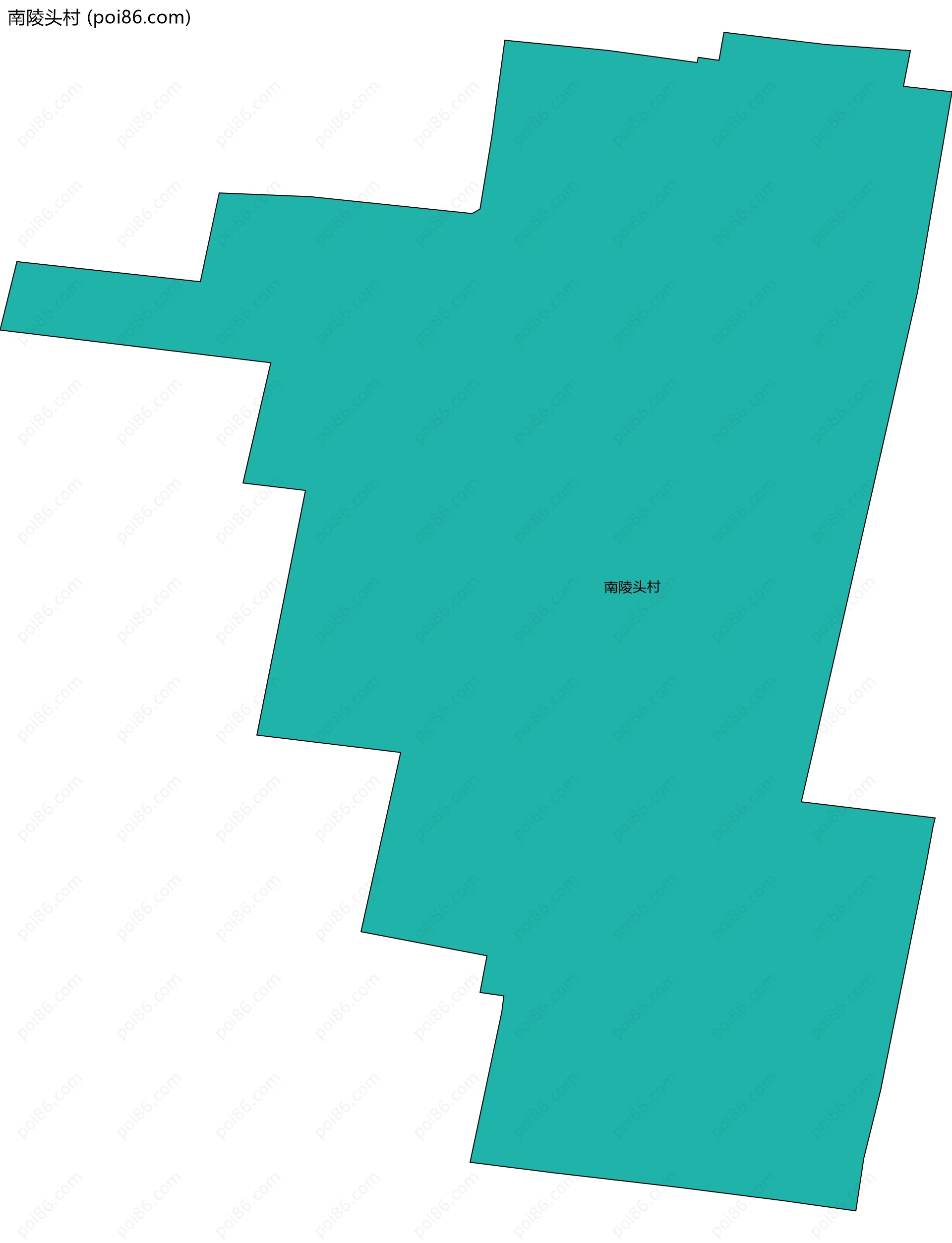 南陵头村边界地图