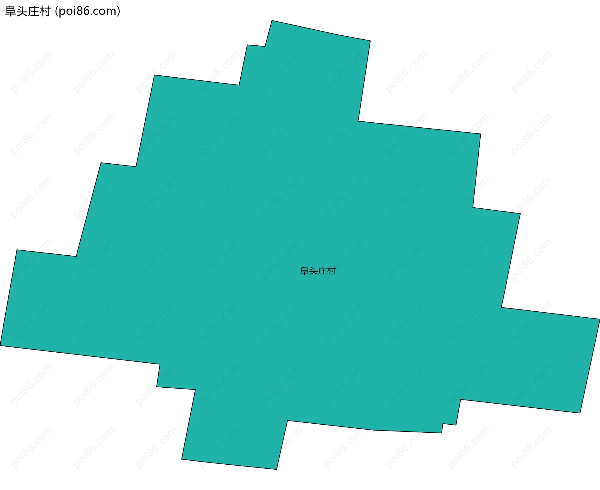 阜头庄村边界地图