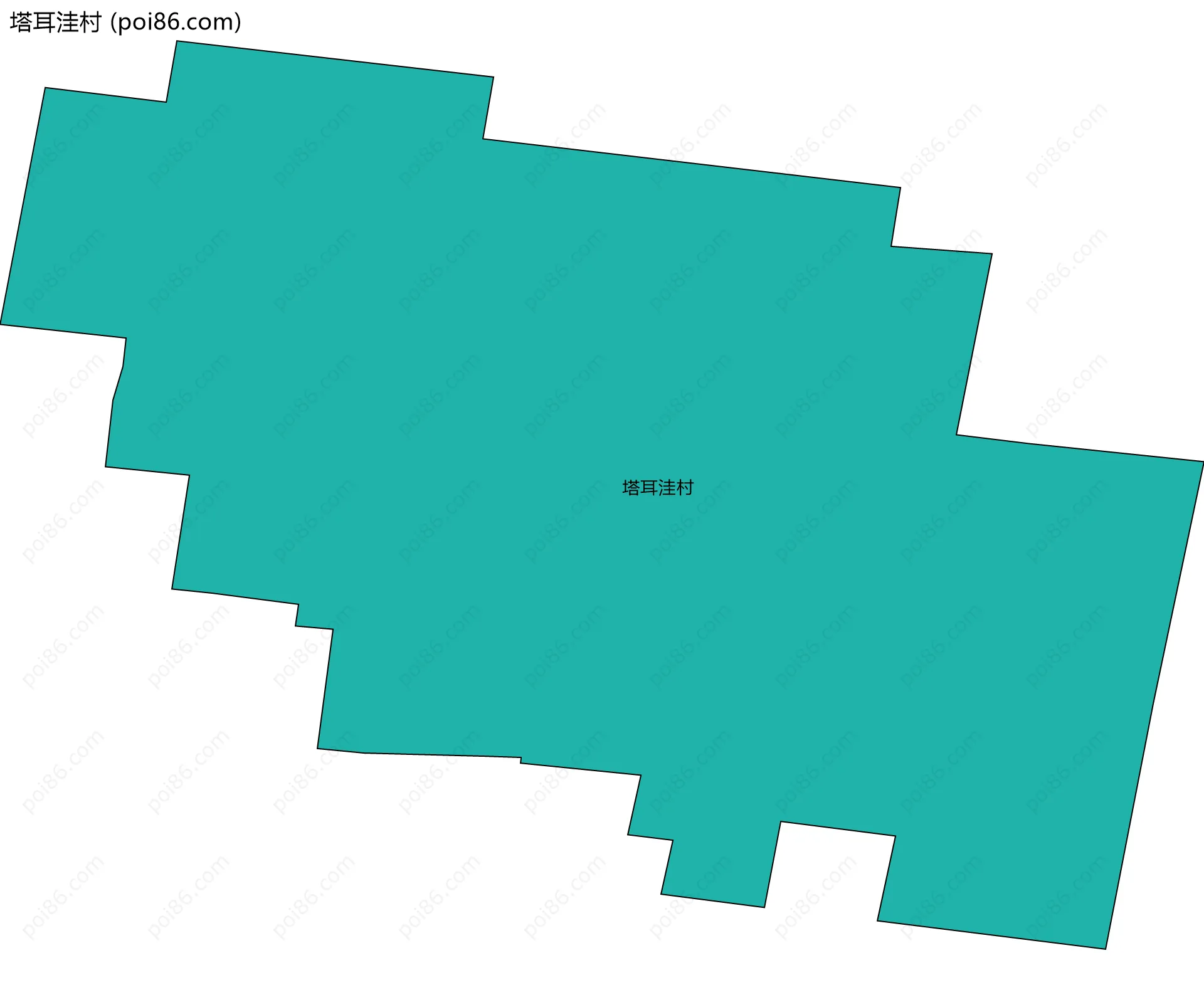 塔耳洼村边界地图