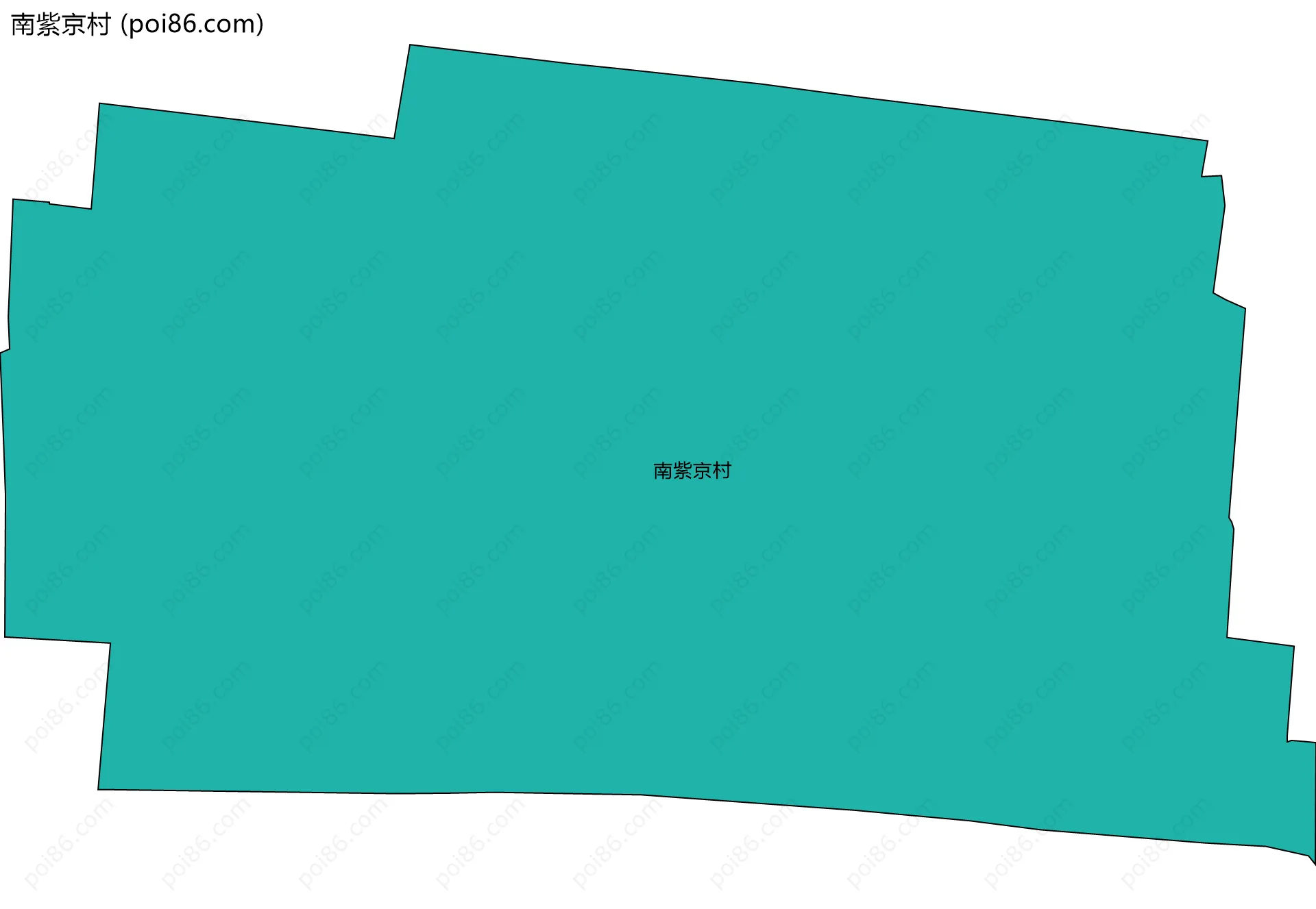 南紫京村边界地图