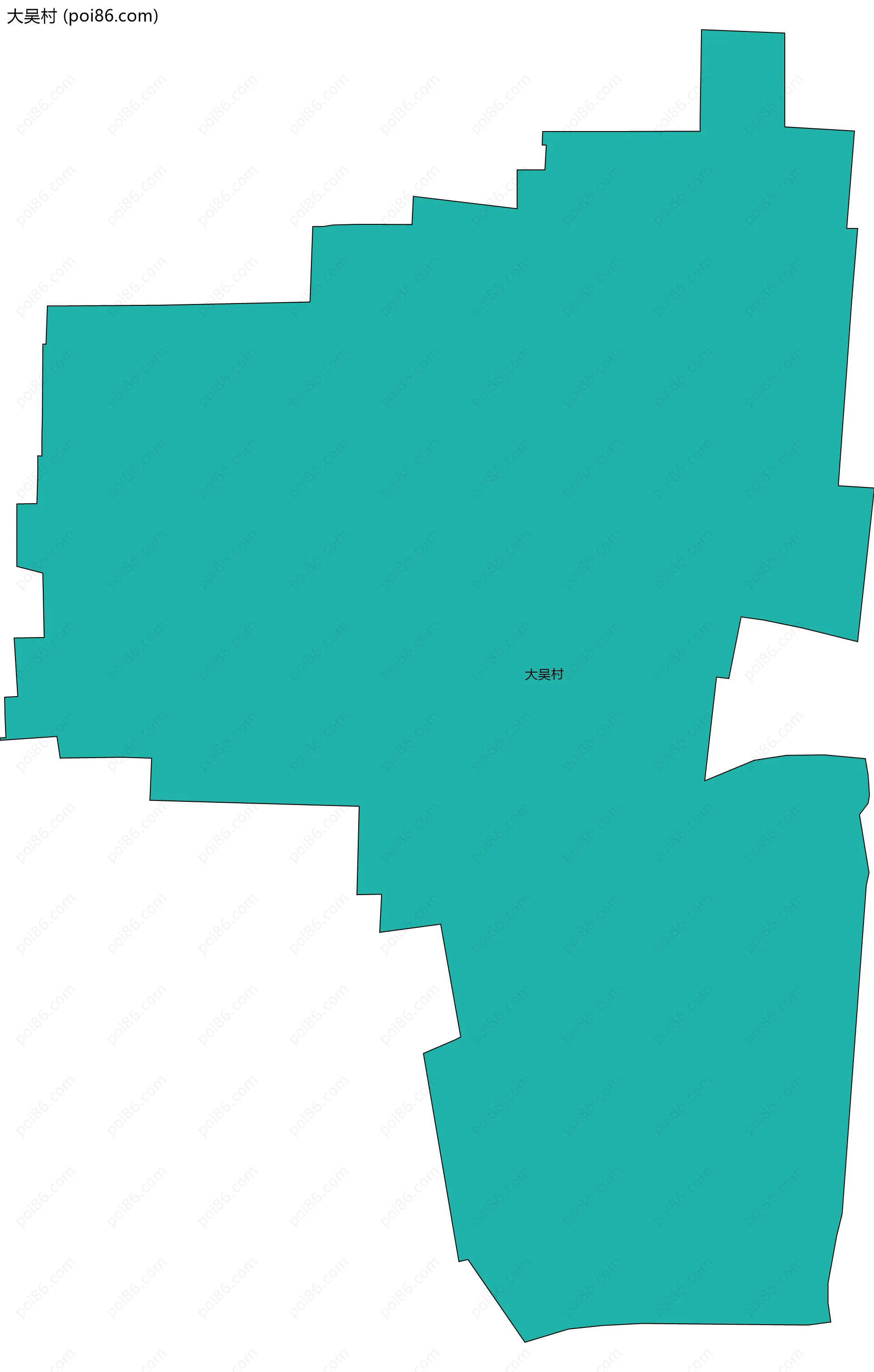 大吴村边界地图