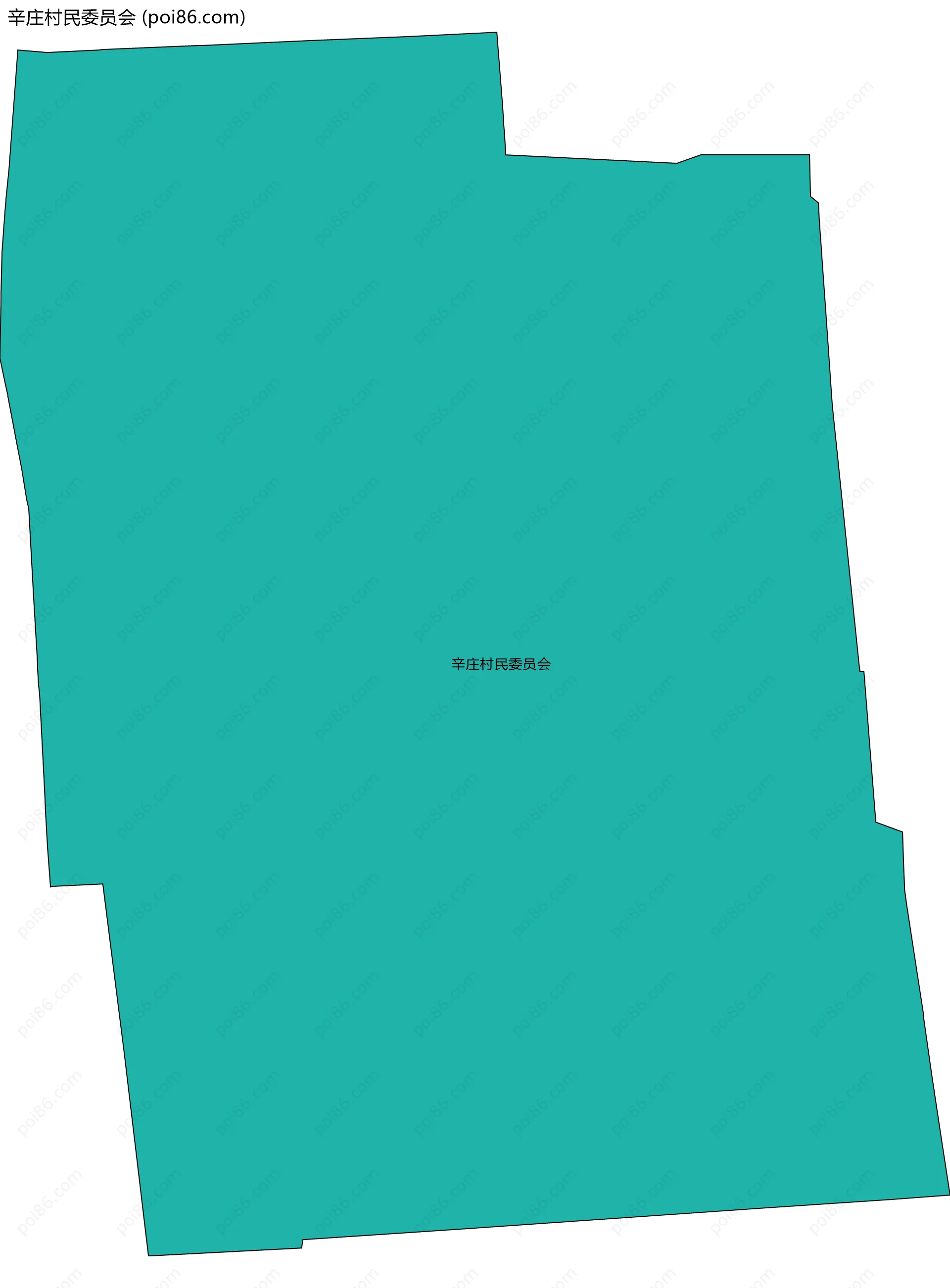 辛庄村民委员会边界地图