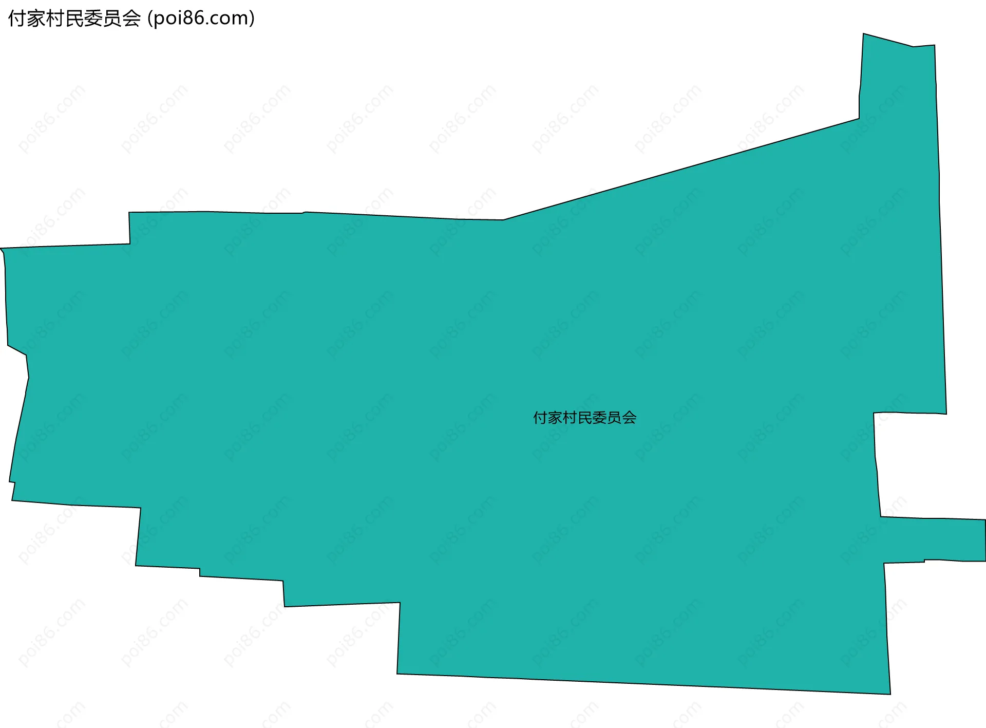 付家村民委员会边界地图