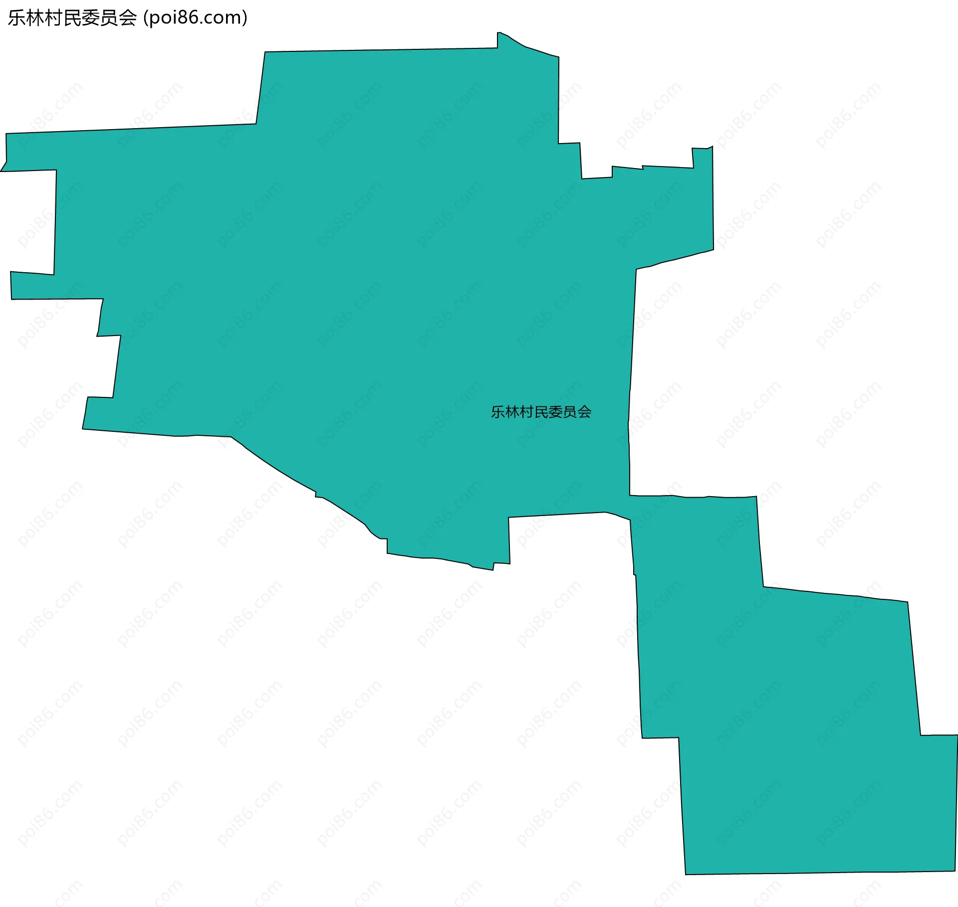 乐林村民委员会边界地图