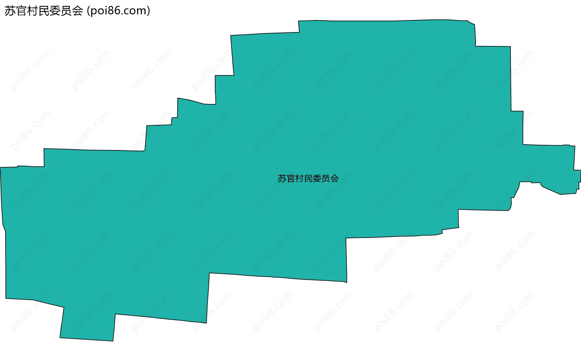 苏官村民委员会边界地图