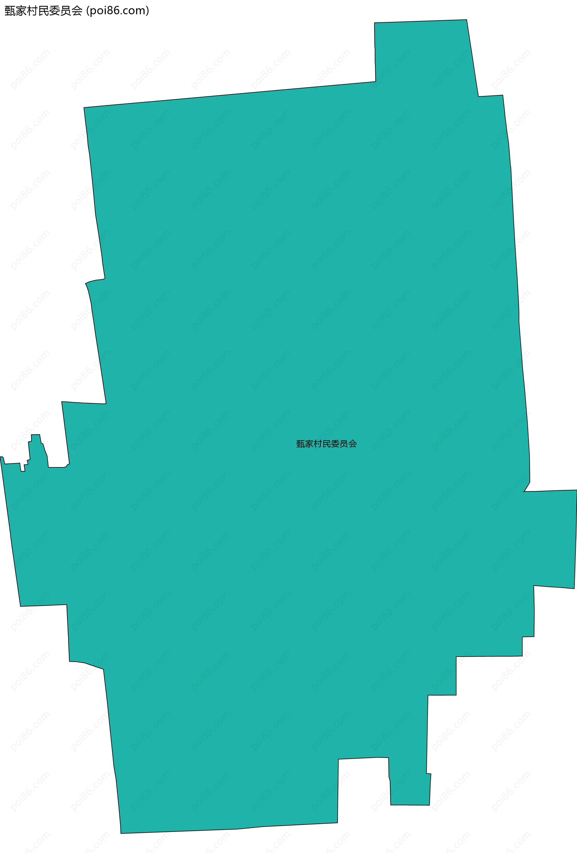 甄家村民委员会边界地图