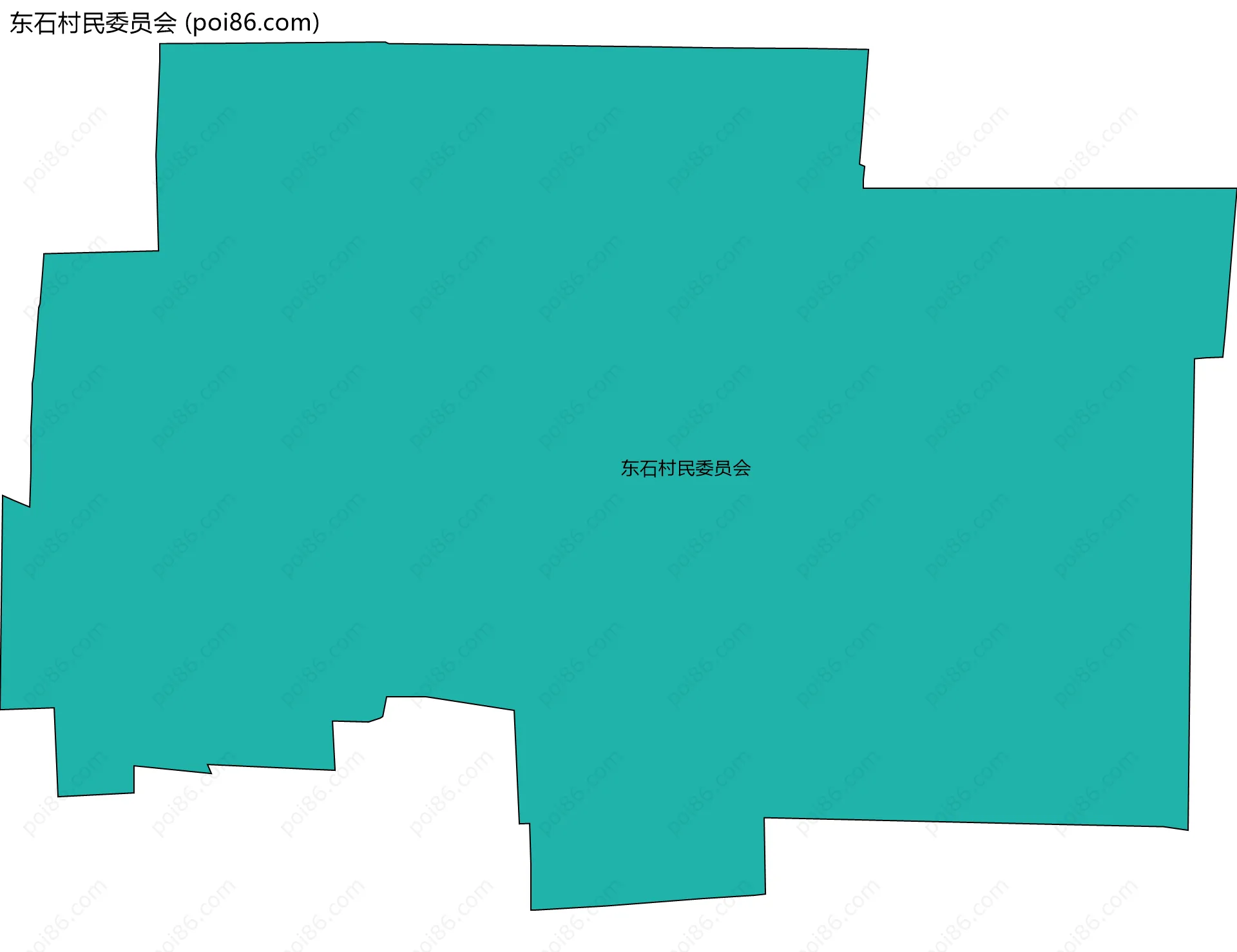 东石村民委员会边界地图