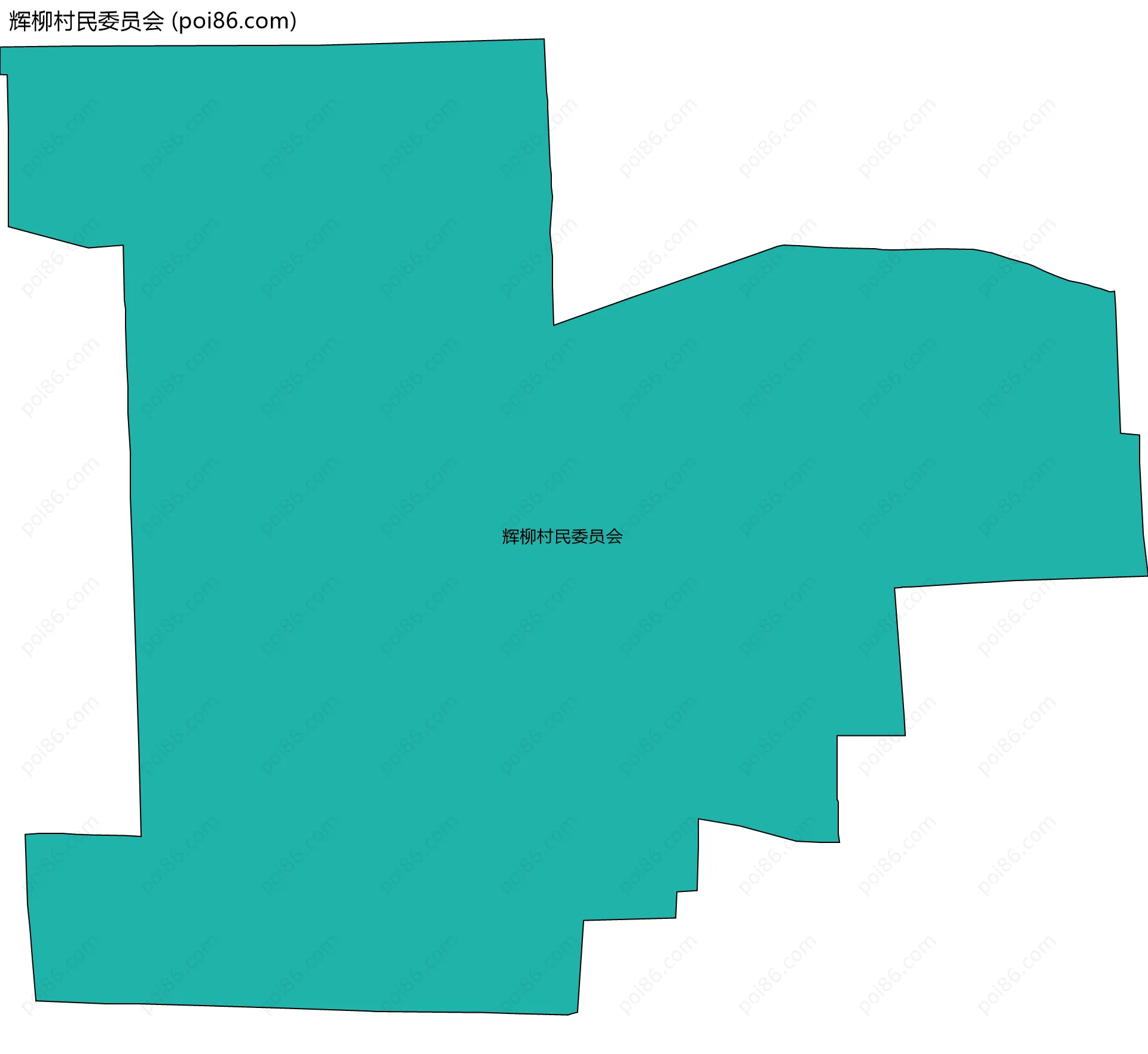 辉柳村民委员会边界地图