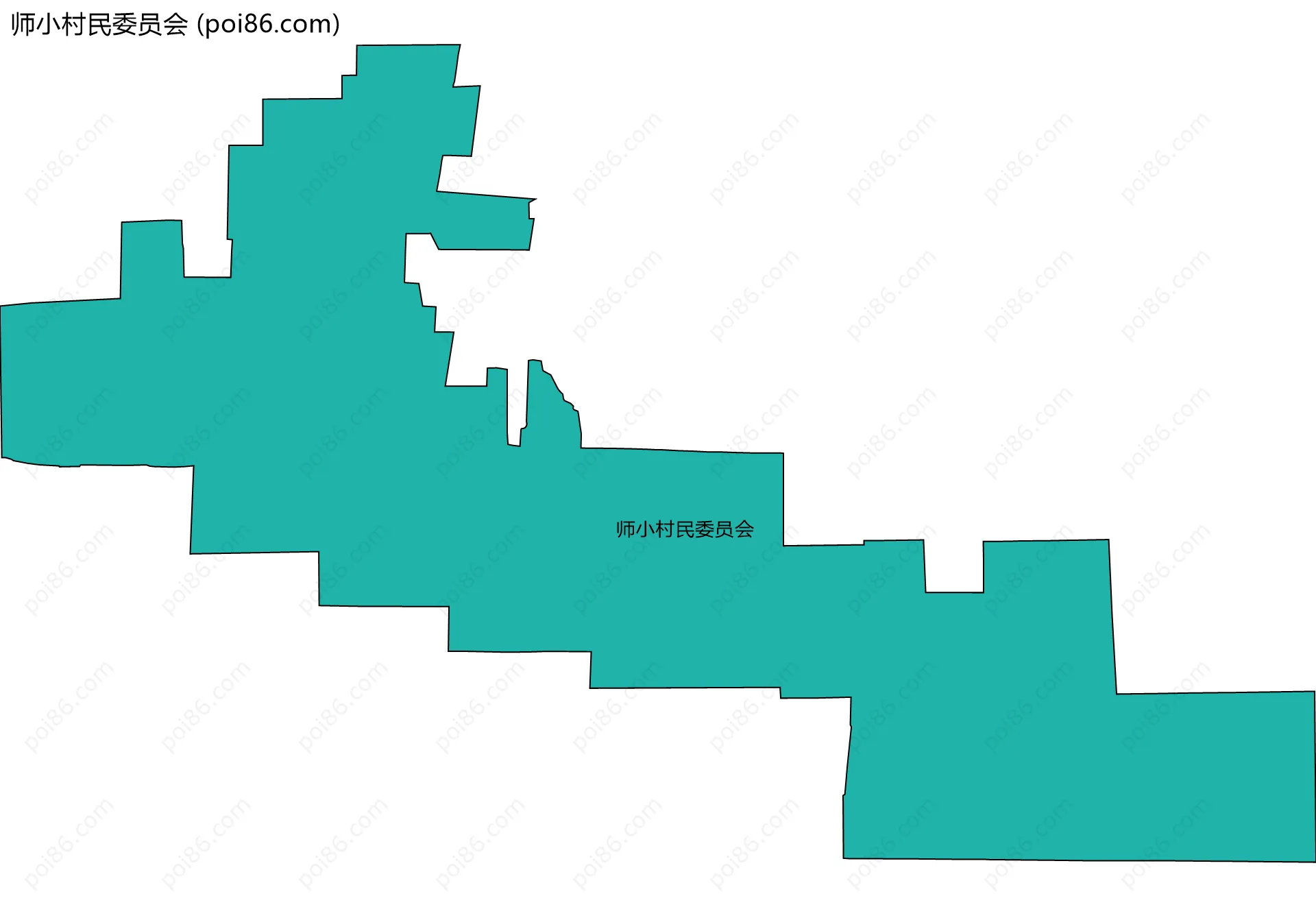 师小村民委员会边界地图