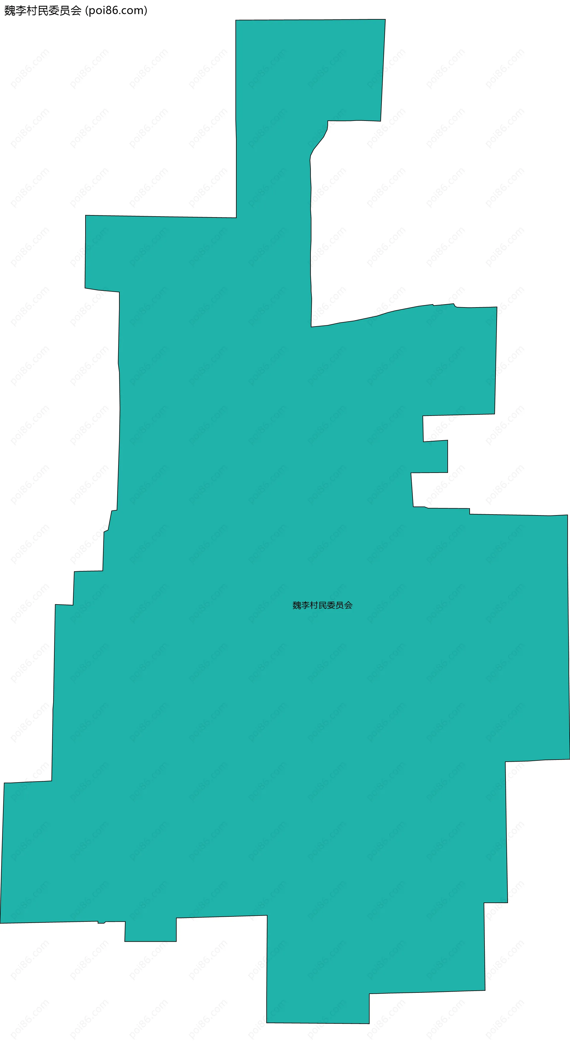 魏李村民委员会边界地图