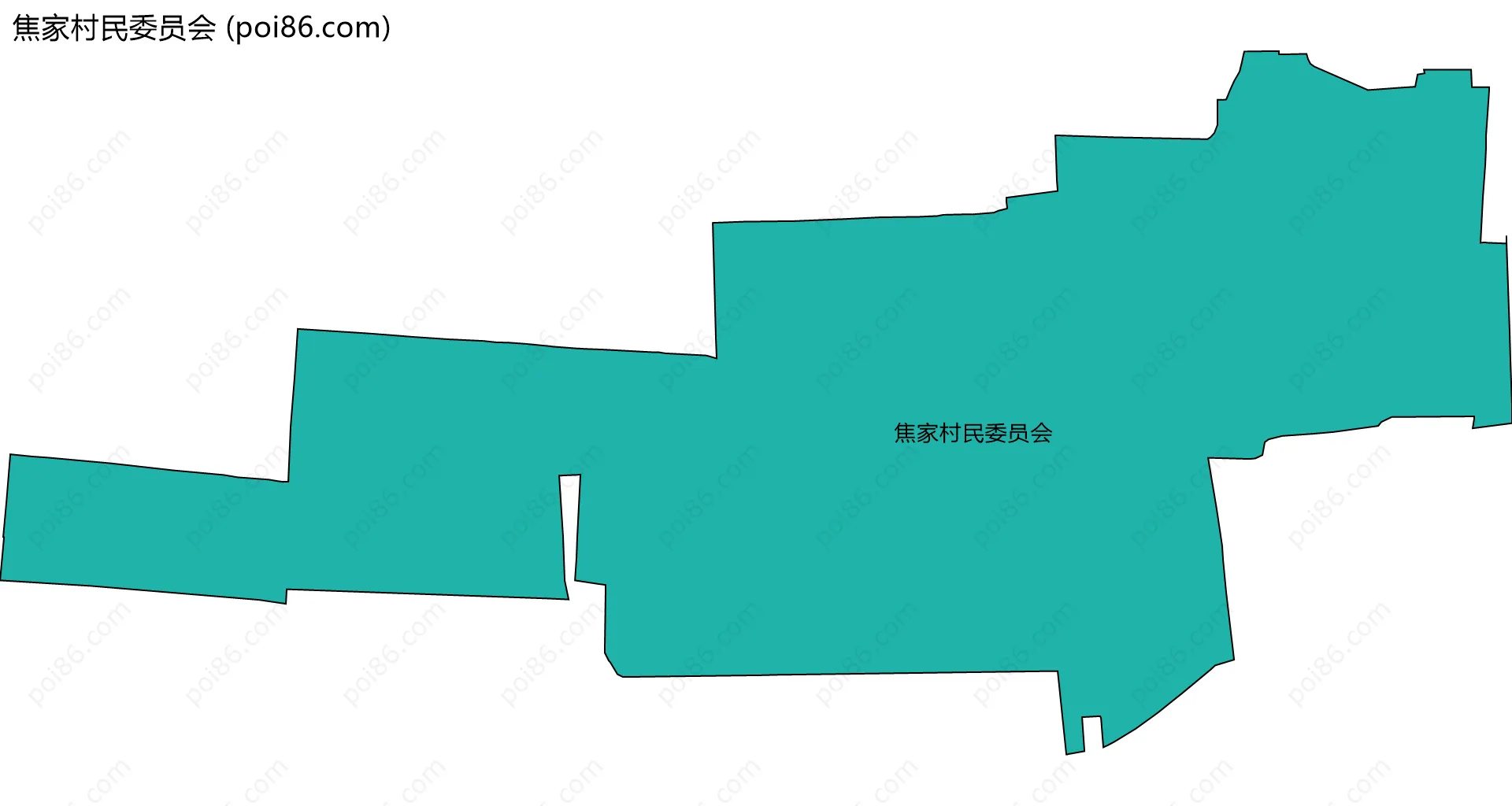 焦家村民委员会边界地图