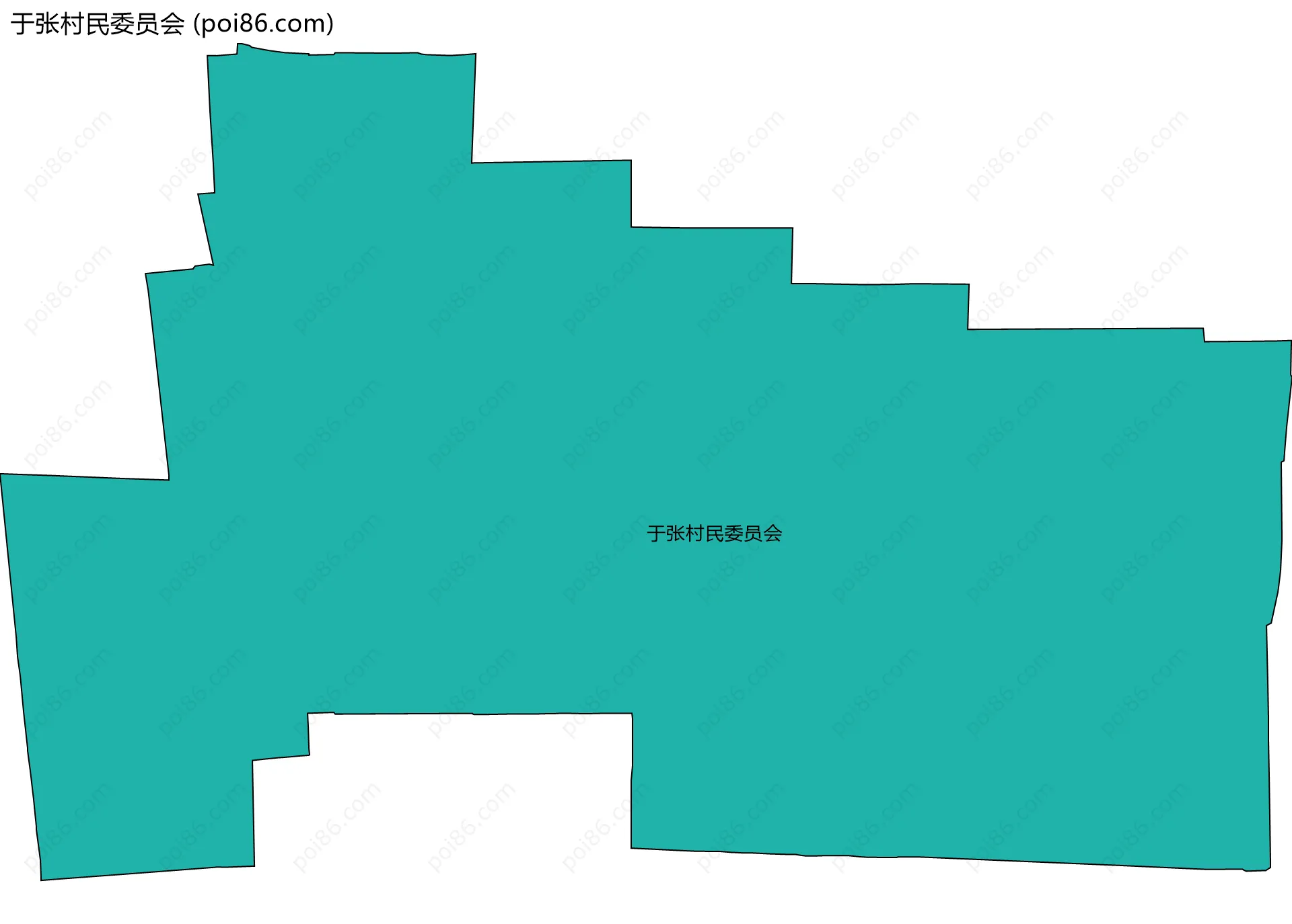于张村民委员会边界地图