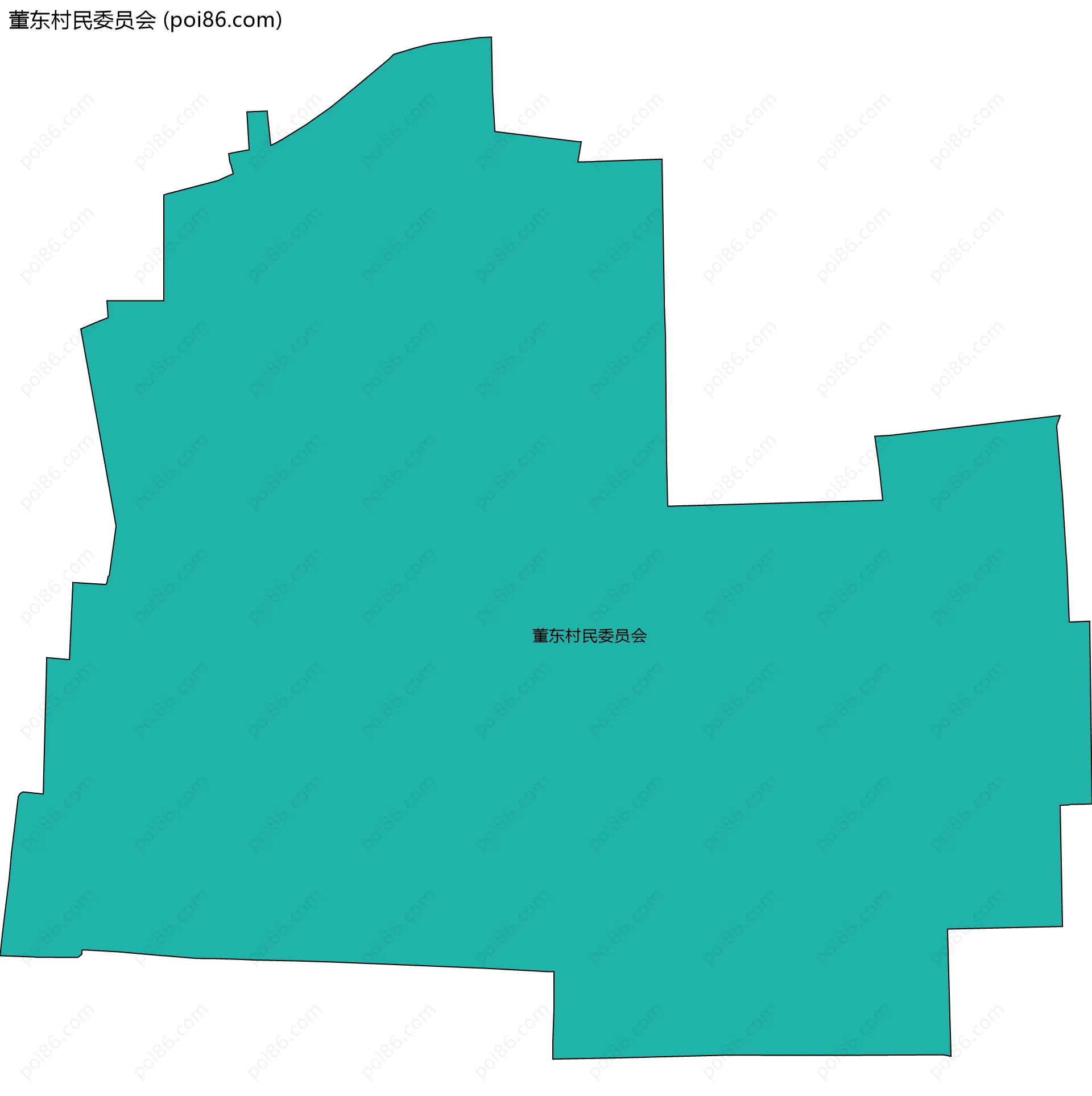 董东村民委员会边界地图