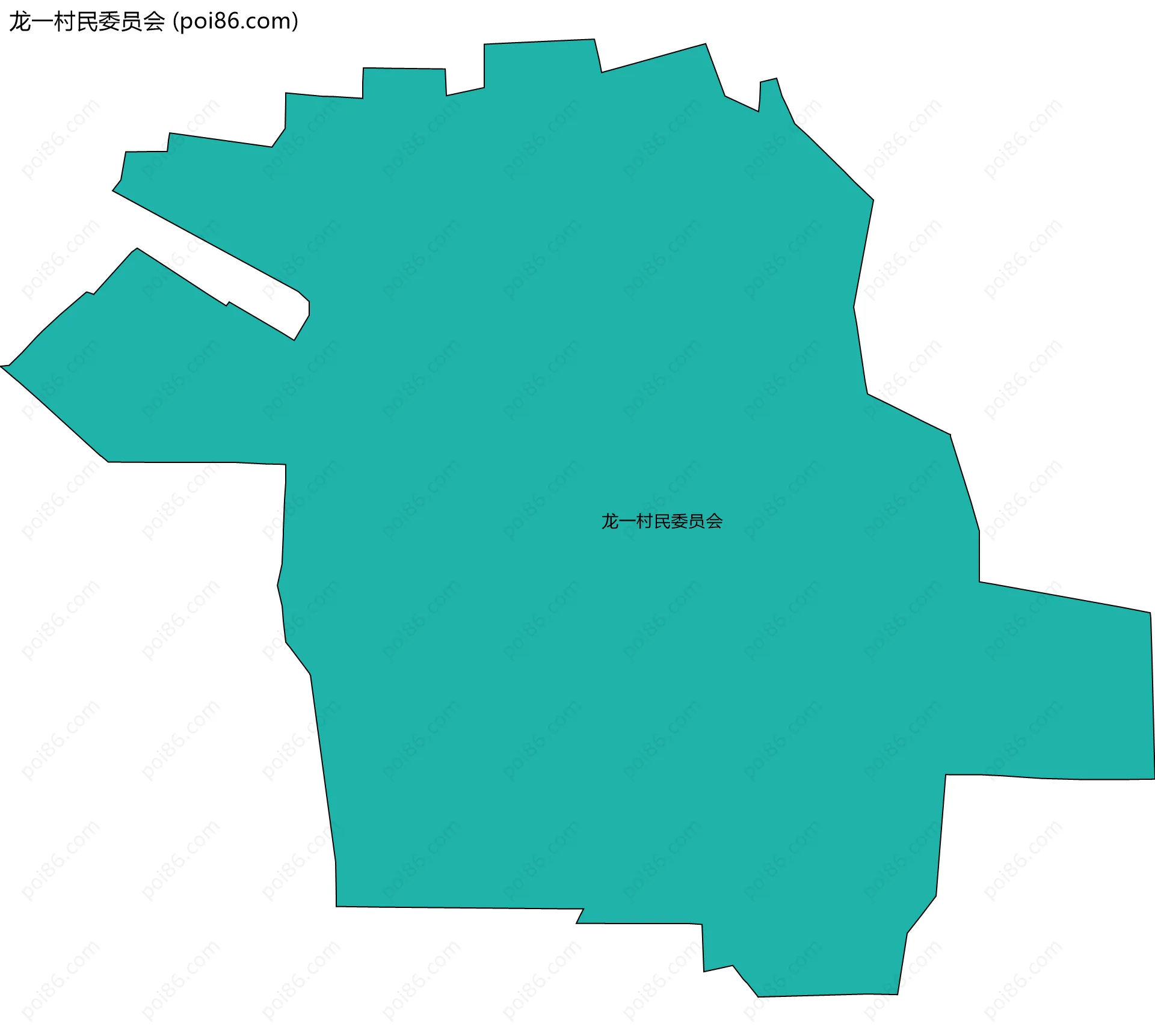 龙一村民委员会边界地图