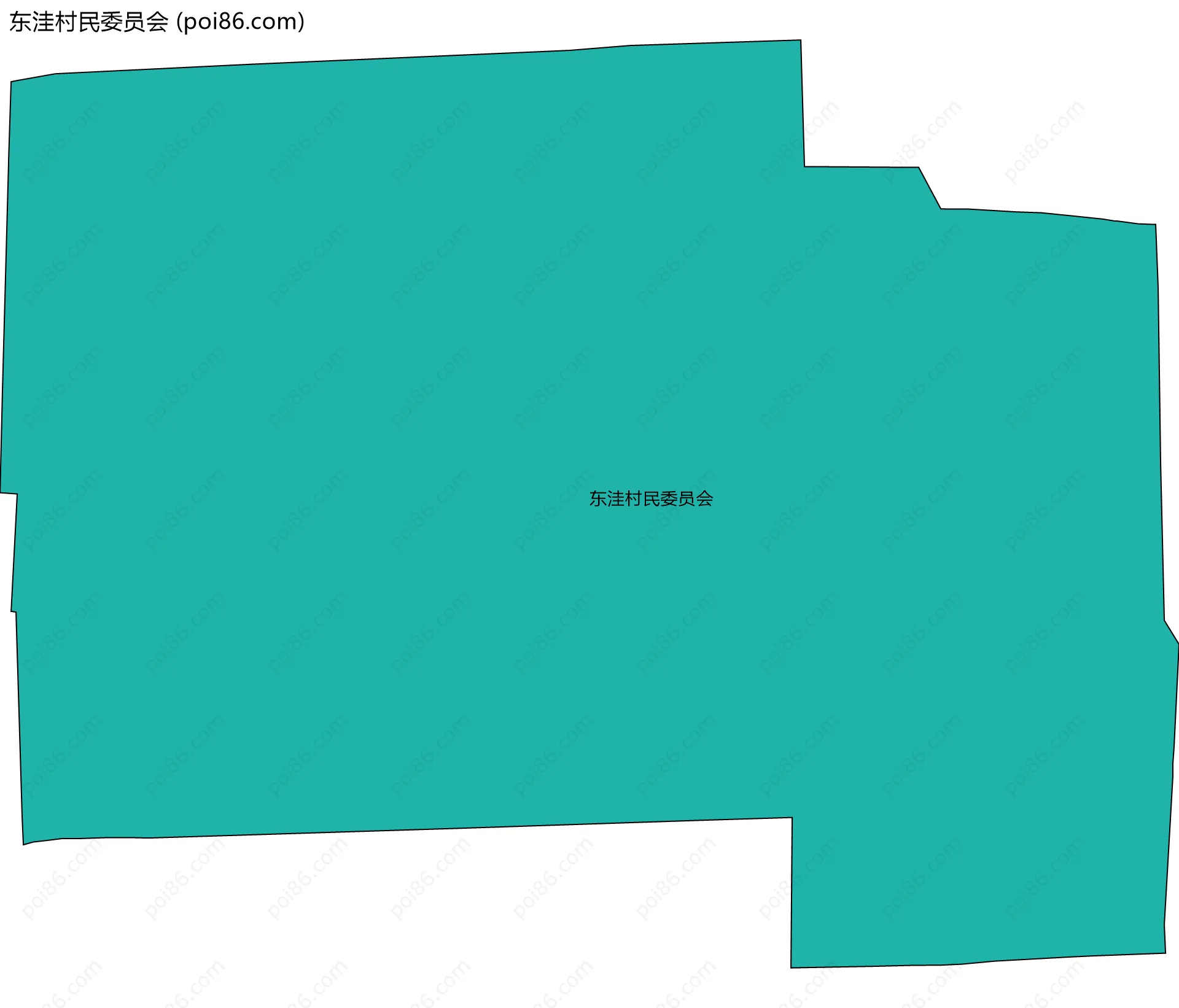 东洼村民委员会边界地图