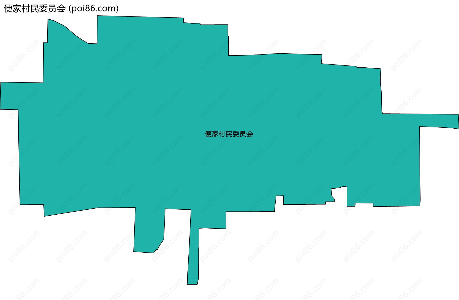 便家村民委员会边界地图