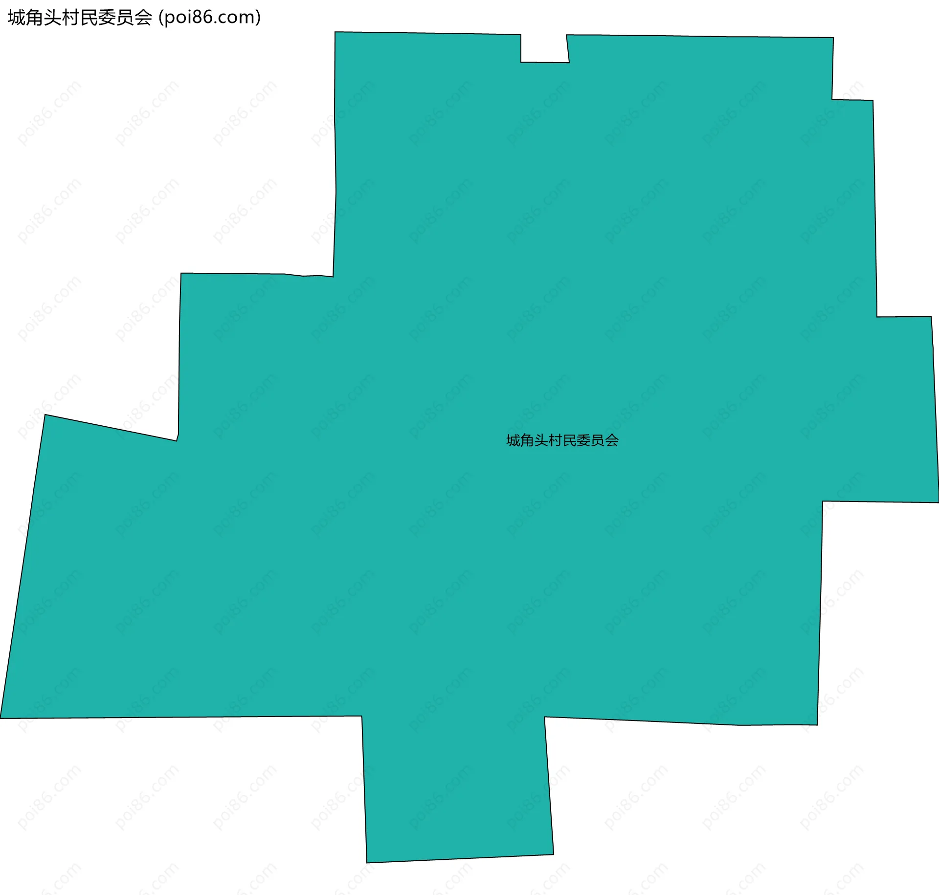 城角头村民委员会边界地图